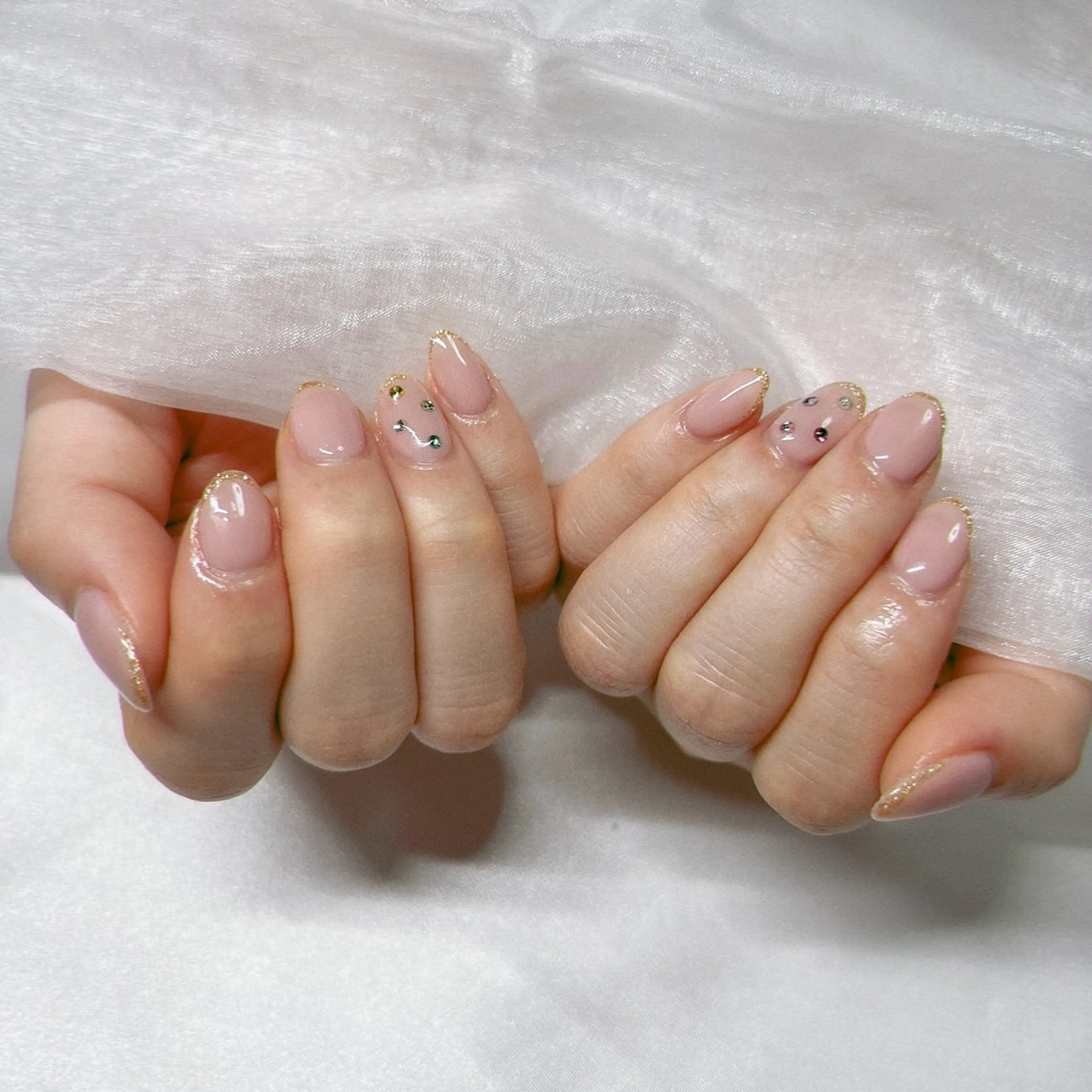 ネイル ジェルネイル 韓国ネイル ラメ(グリッター) マグネットネイル ミラーネイル ハンドネイル -nail salon-Reward所属・nail salon Rewardのネイルデザイン