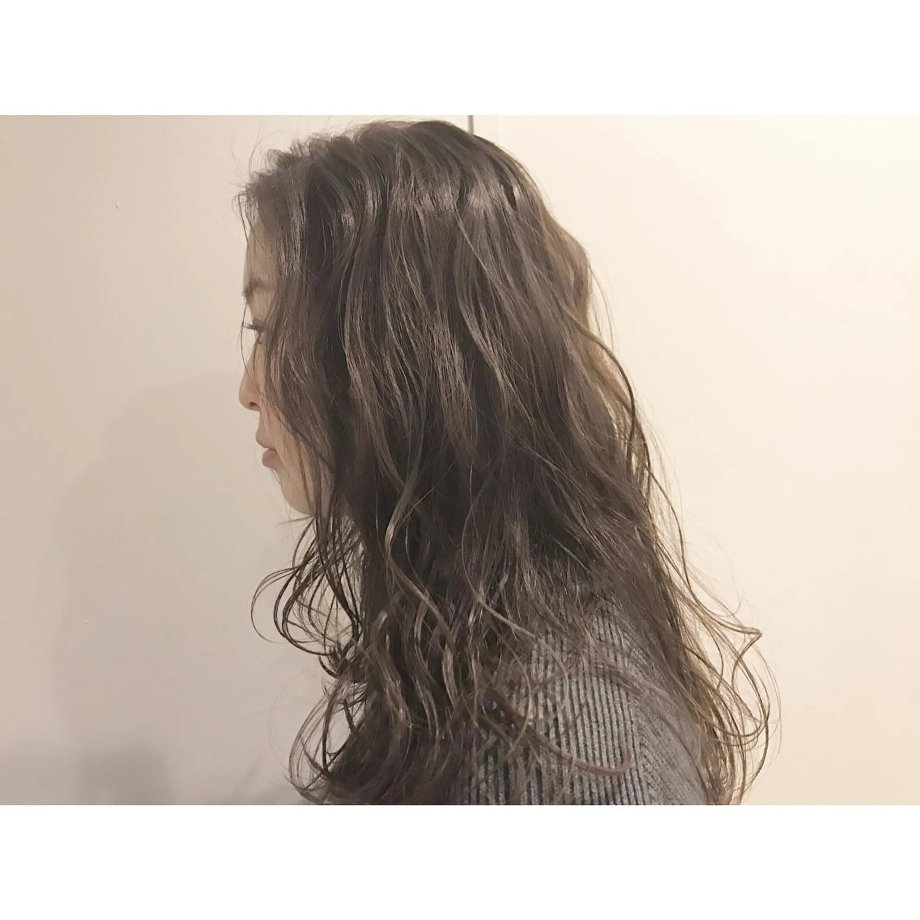 セミロング カラー パーマ カット パーマ トリートメント ヘッドスパ 💈LuTa💈_ 公式_NewOpenのヘアスタイル