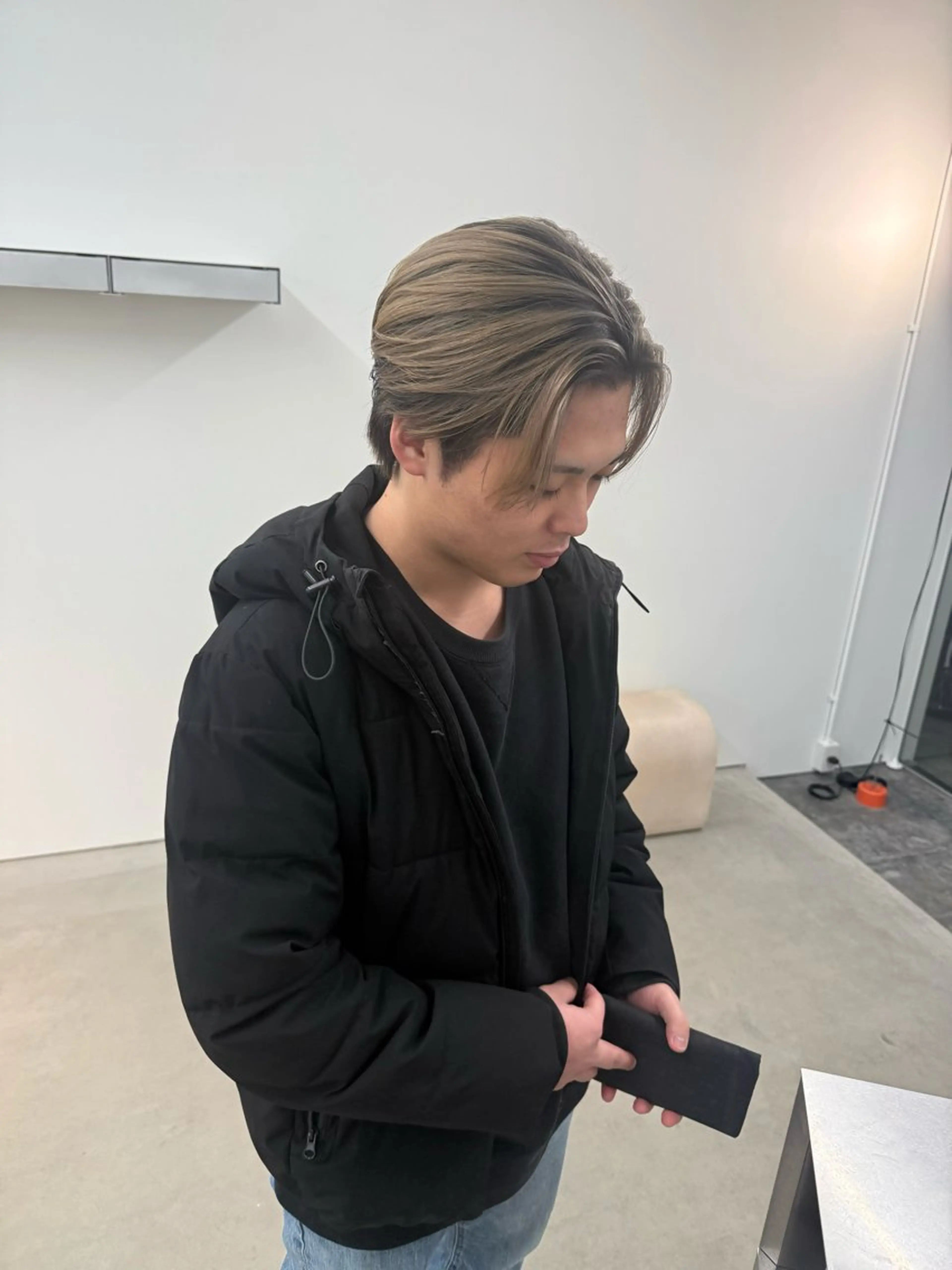 ショート カラー メンズ ヘアカラー wabi【ワビ】所属・manami/ヘア セット/ハイトーンのヘアスタイル