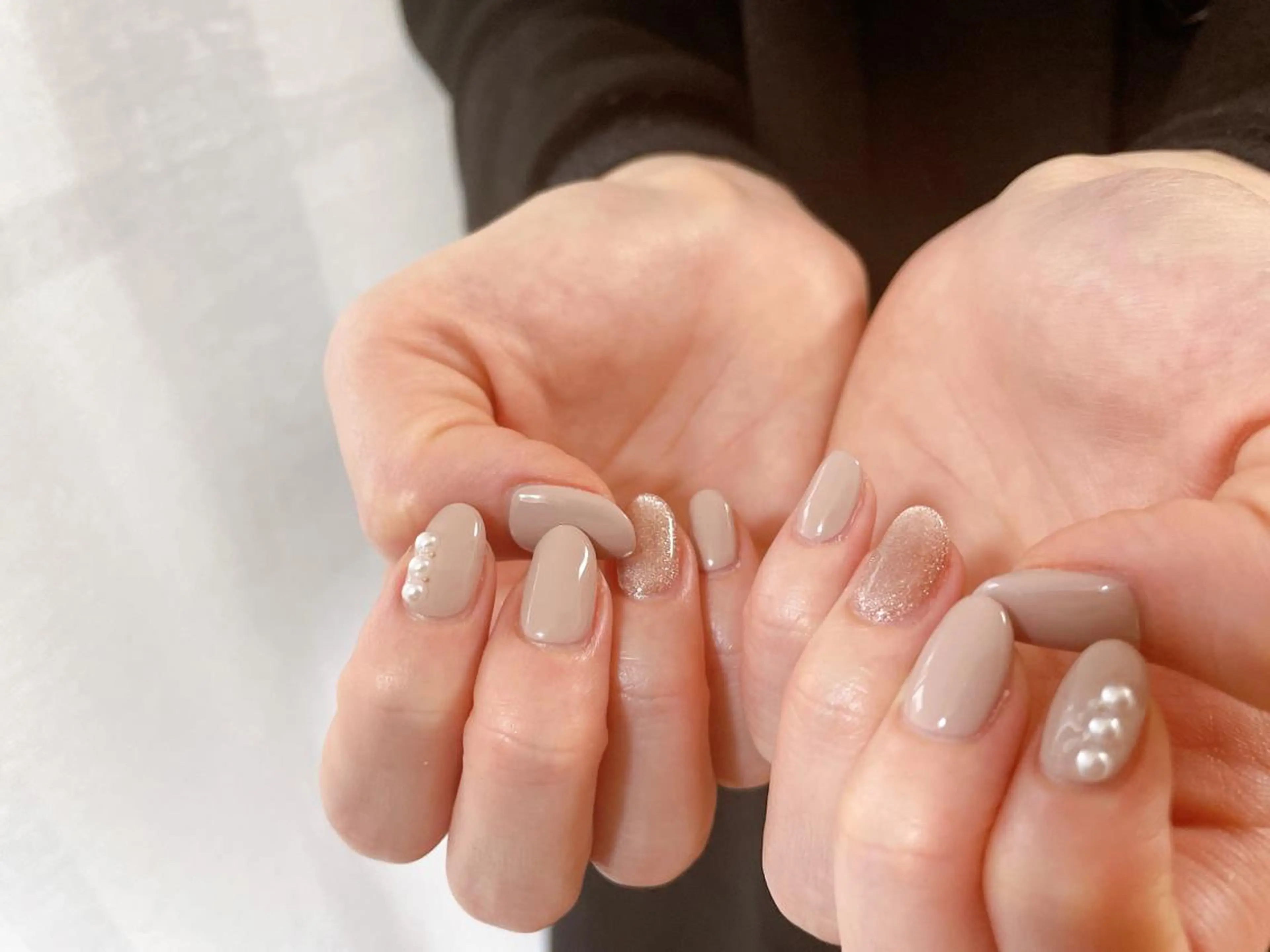 ネイル オーロラネイル フラワーネイル フットネイル フレンチネイル ジェルネイル ハンドネイル Mogu nail 二子玉川のネイルデザイン