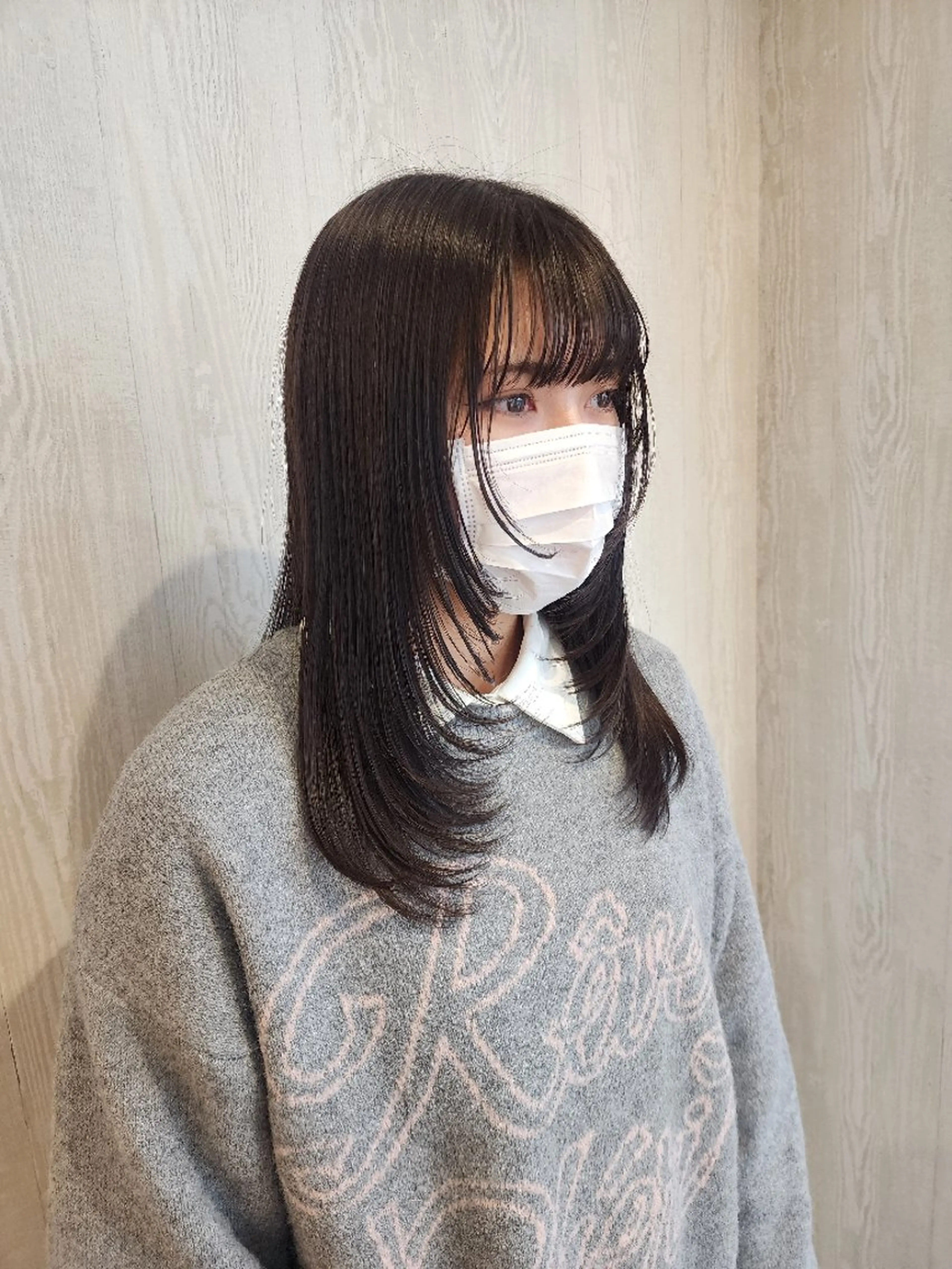 ミディアム レイヤーカット ウルフカット ウルフレイヤー カット レイヤーカット/ ウルフカット/大橋 のヘアスタイル