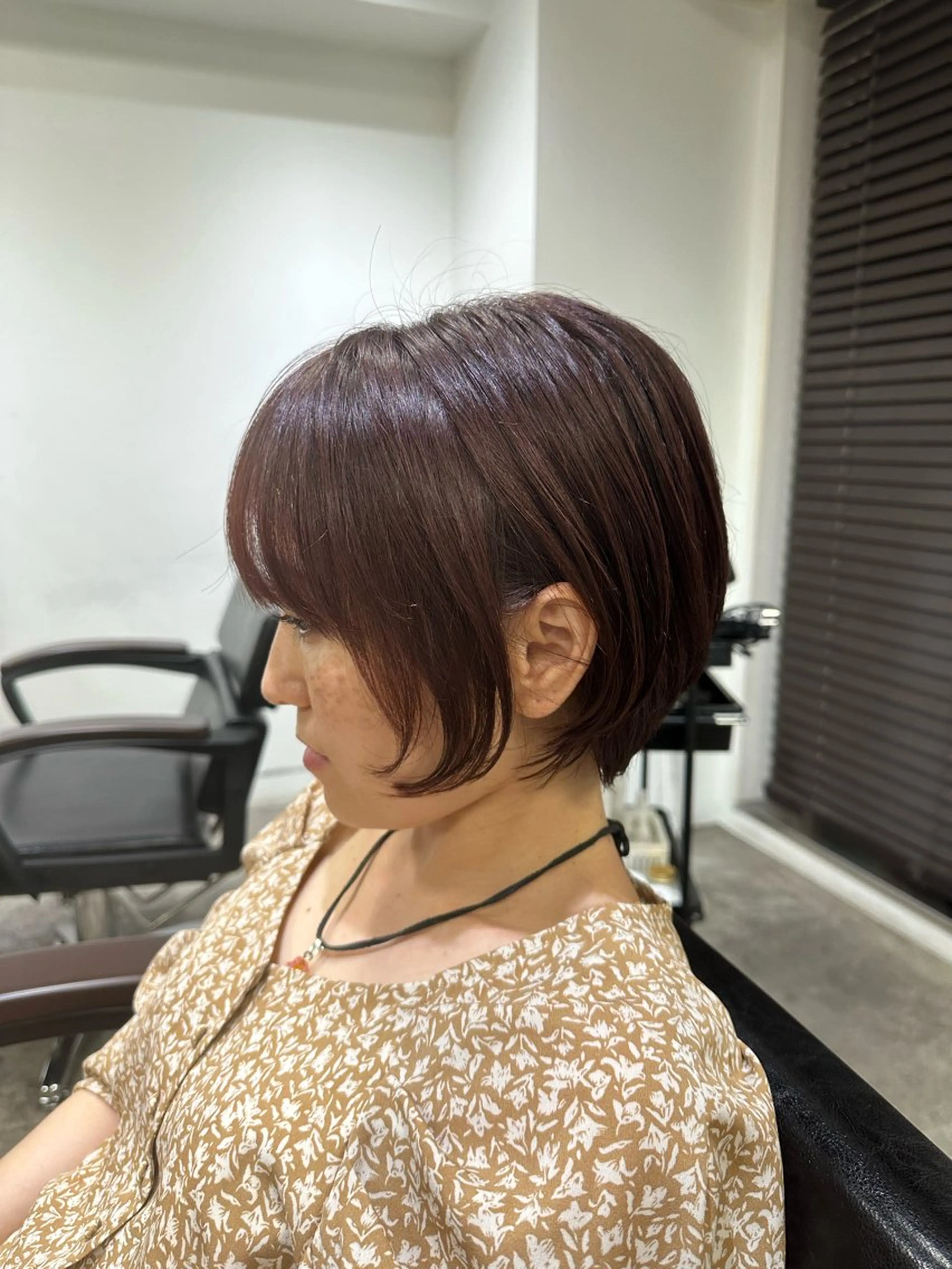 ショート カラー ボブ/レイヤー/透明 感カラー/dai🌿のヘアスタイル