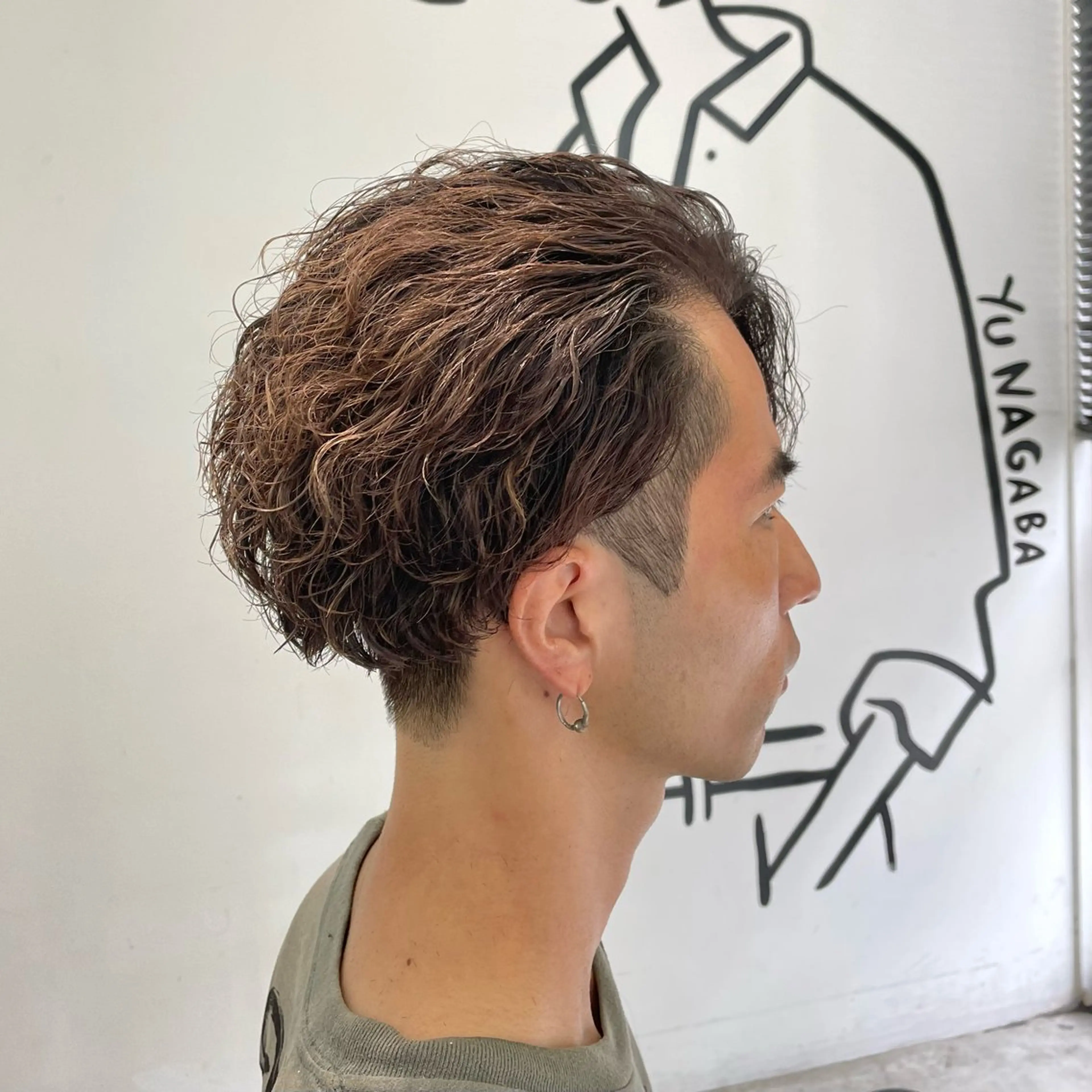 ショート パーマ メンズ ショートヘア カット パーマ メンズ特化美容師/ 藤戸 椋のヘアスタイル