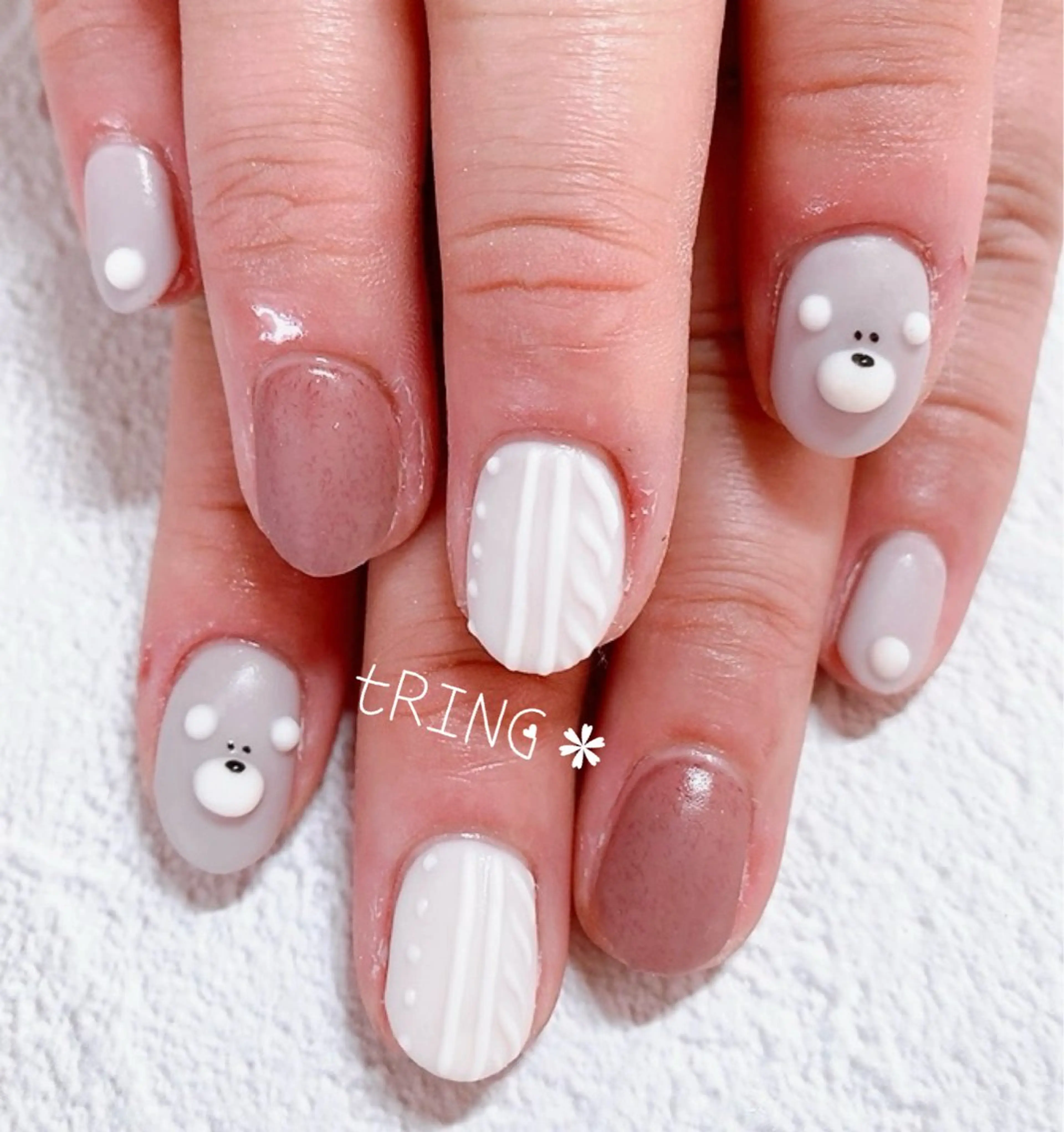 ネイル ハンドネイル tRING＊ しいの木台のネイルデザイン