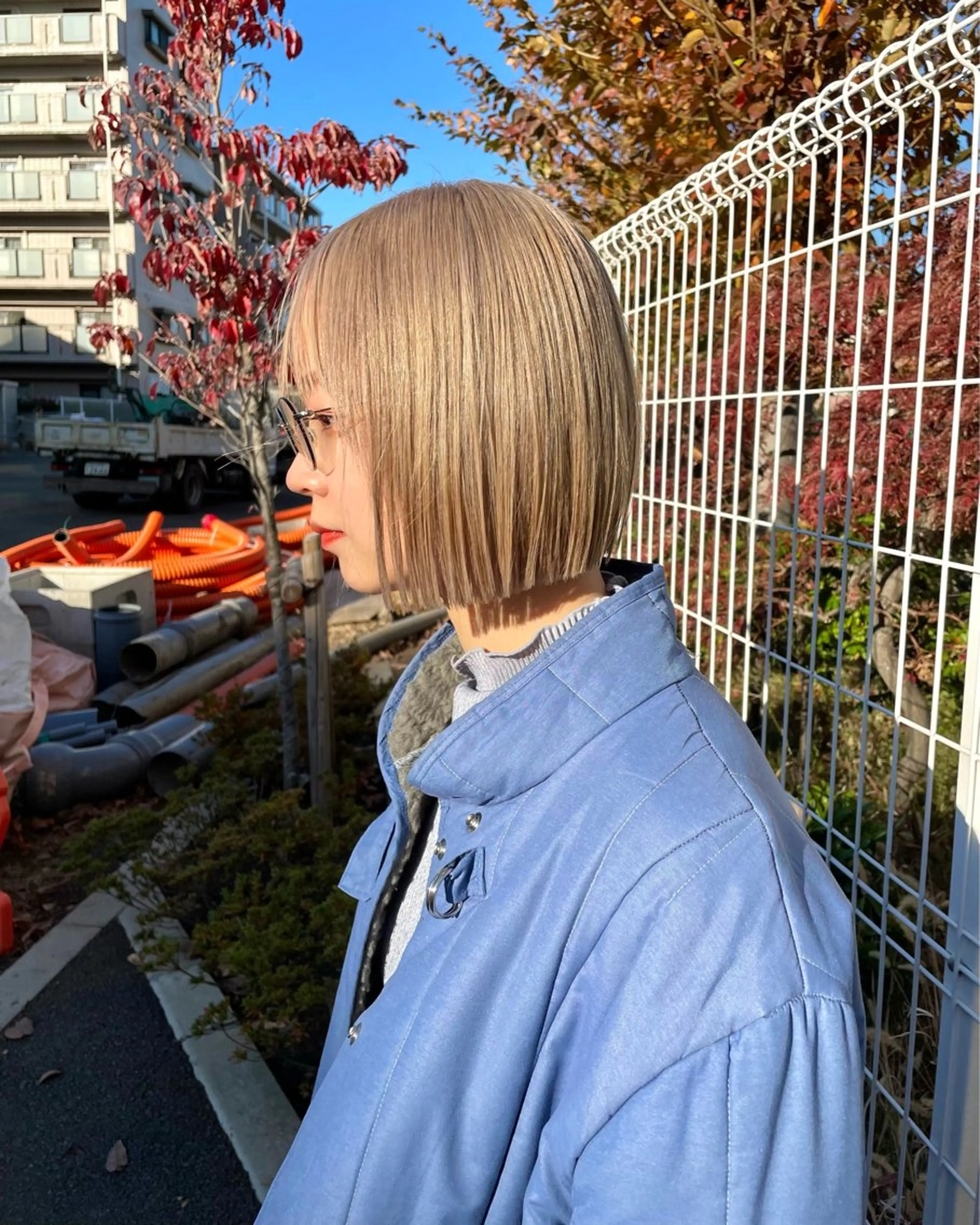 ショート カラー 切りっぱなしボブ ボブ カット ヘアカラー トリートメント 武田 清久のヘアスタイル