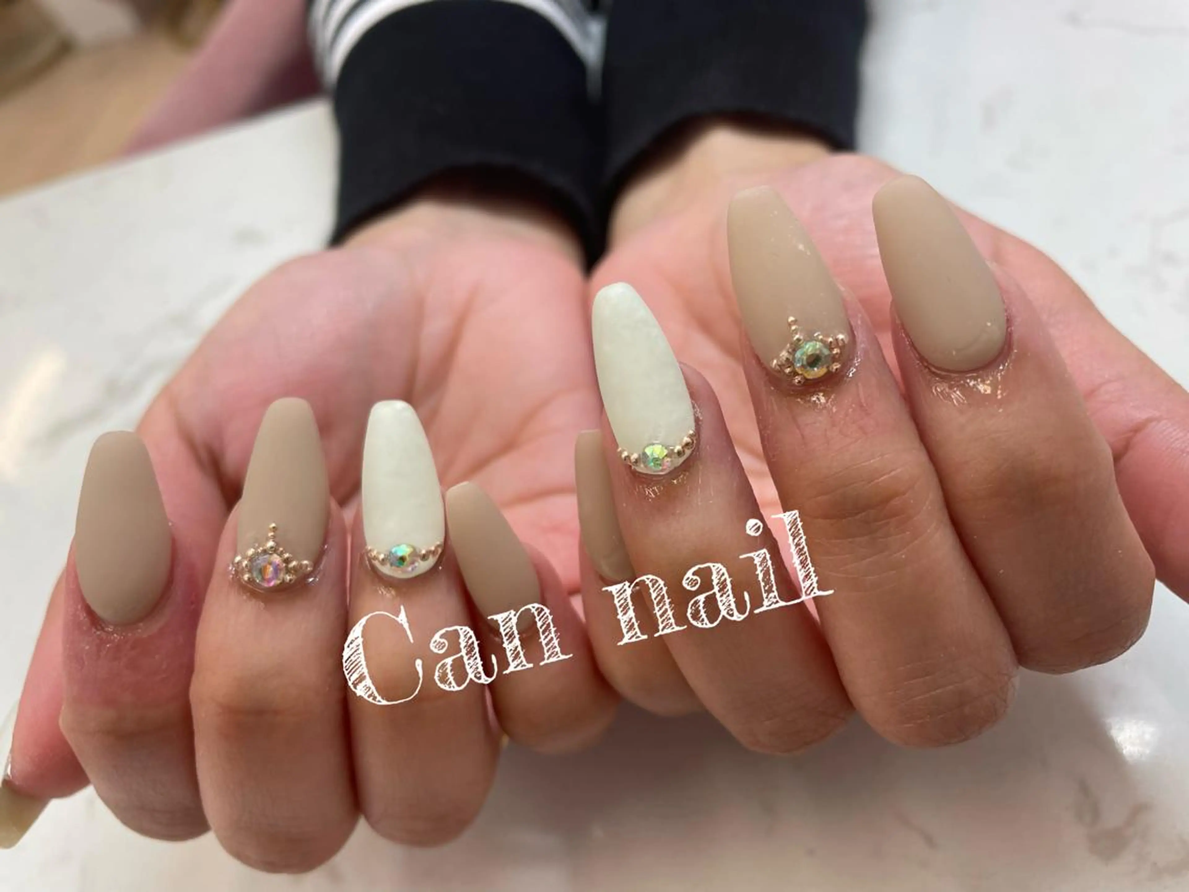 ロング ネイル アートネイル マットネイル Parfum パルファンのネイルデザイン