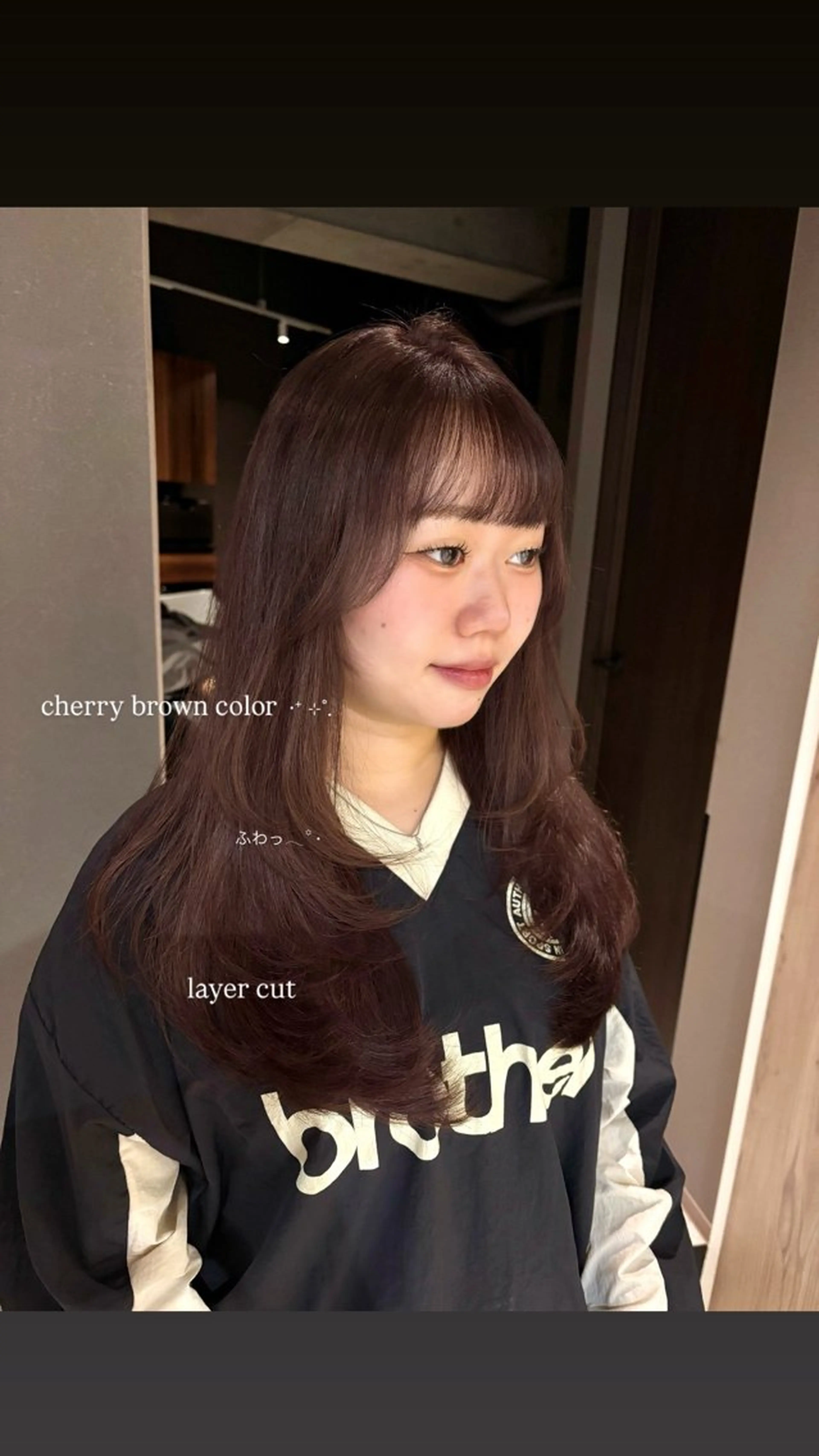 ロング カラー ブリーチ ブラウンカラー ブリーチなしカラー 透明感カラー・レイヤ ー🎀amika🎀のヘアスタイル