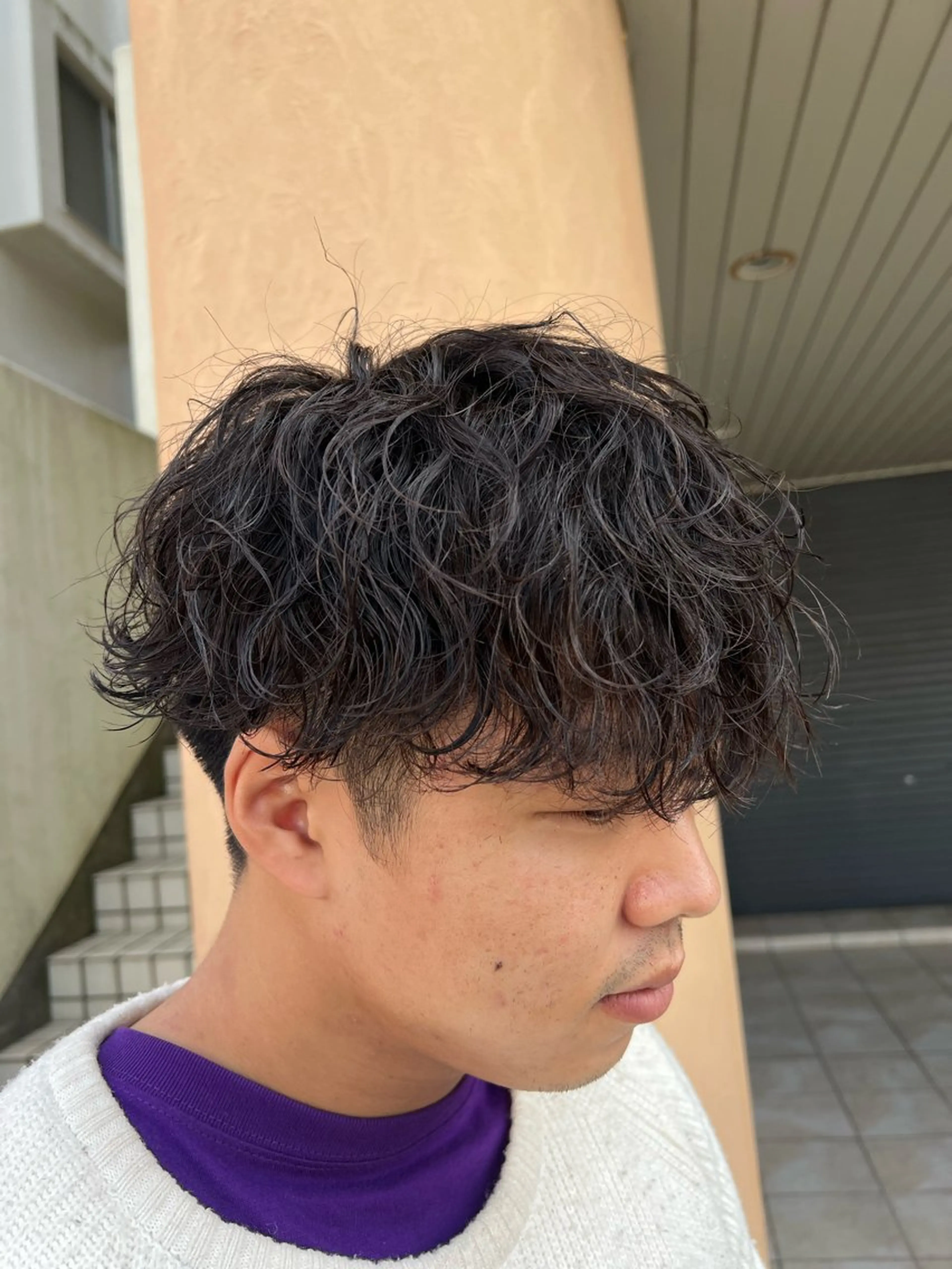 パーマ メンズ メンズパーマ 波巻きパーマ 赤坂 悠吏のヘアスタイル