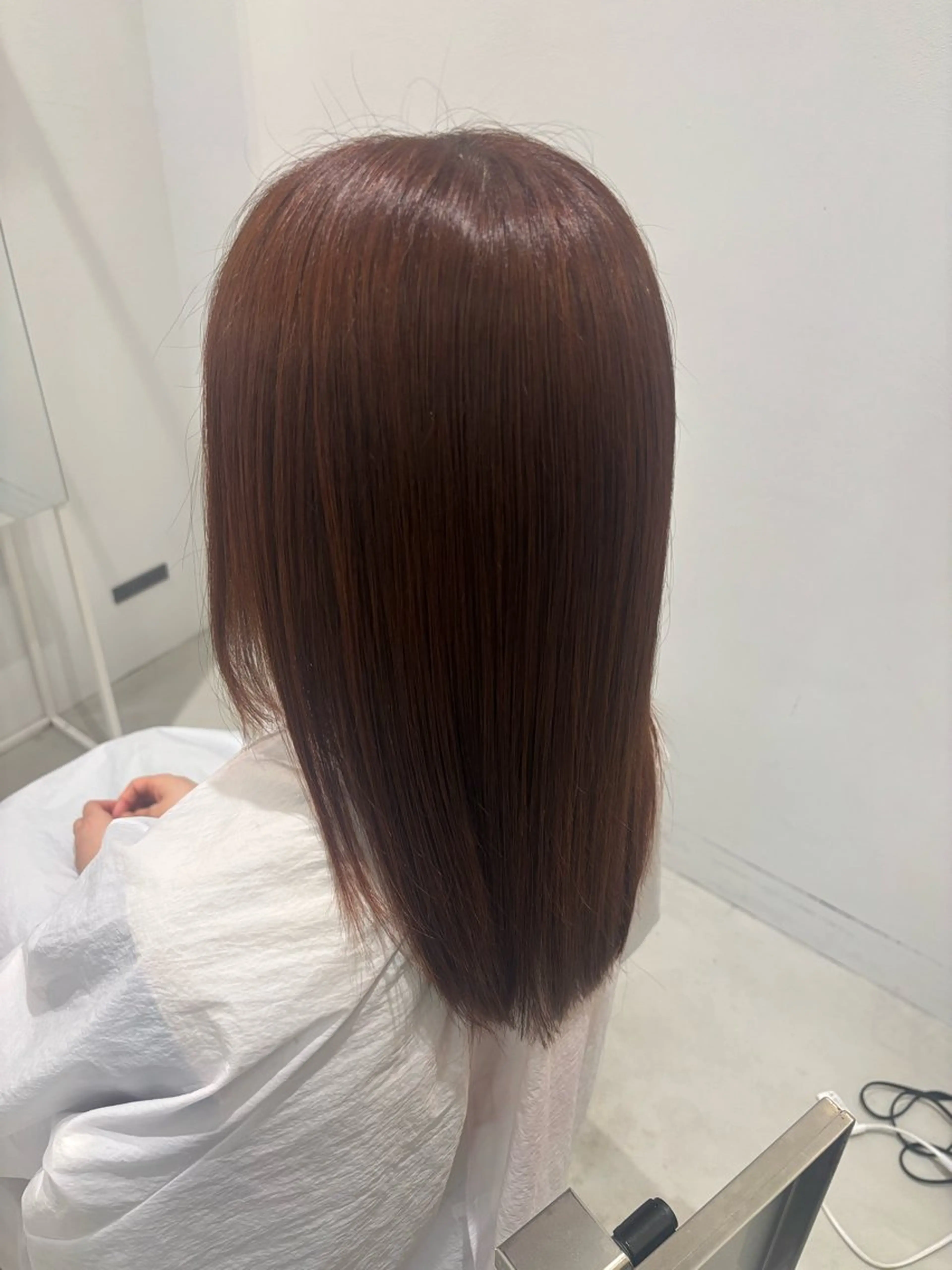 カラー ブラウンカラー オレンジ オレンジブラウン 艶髪/ハイトーン/ 透明感/maayaのヘアスタイル