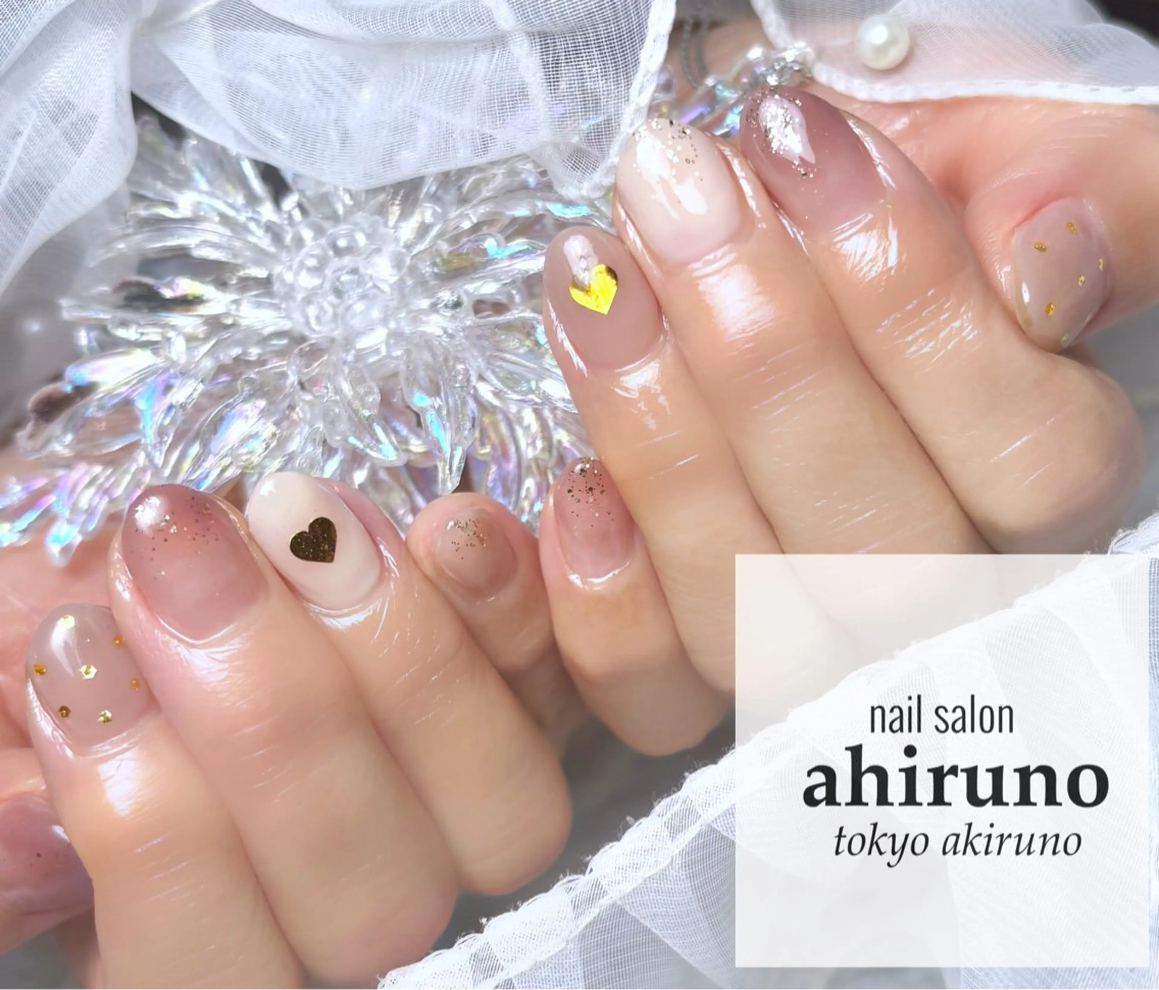 ネイル ドット ハート ピンク バレンタイン ハンドネイル ａｈｉｒｕｎｏ ✿ ｙｕiのネイルデザイン