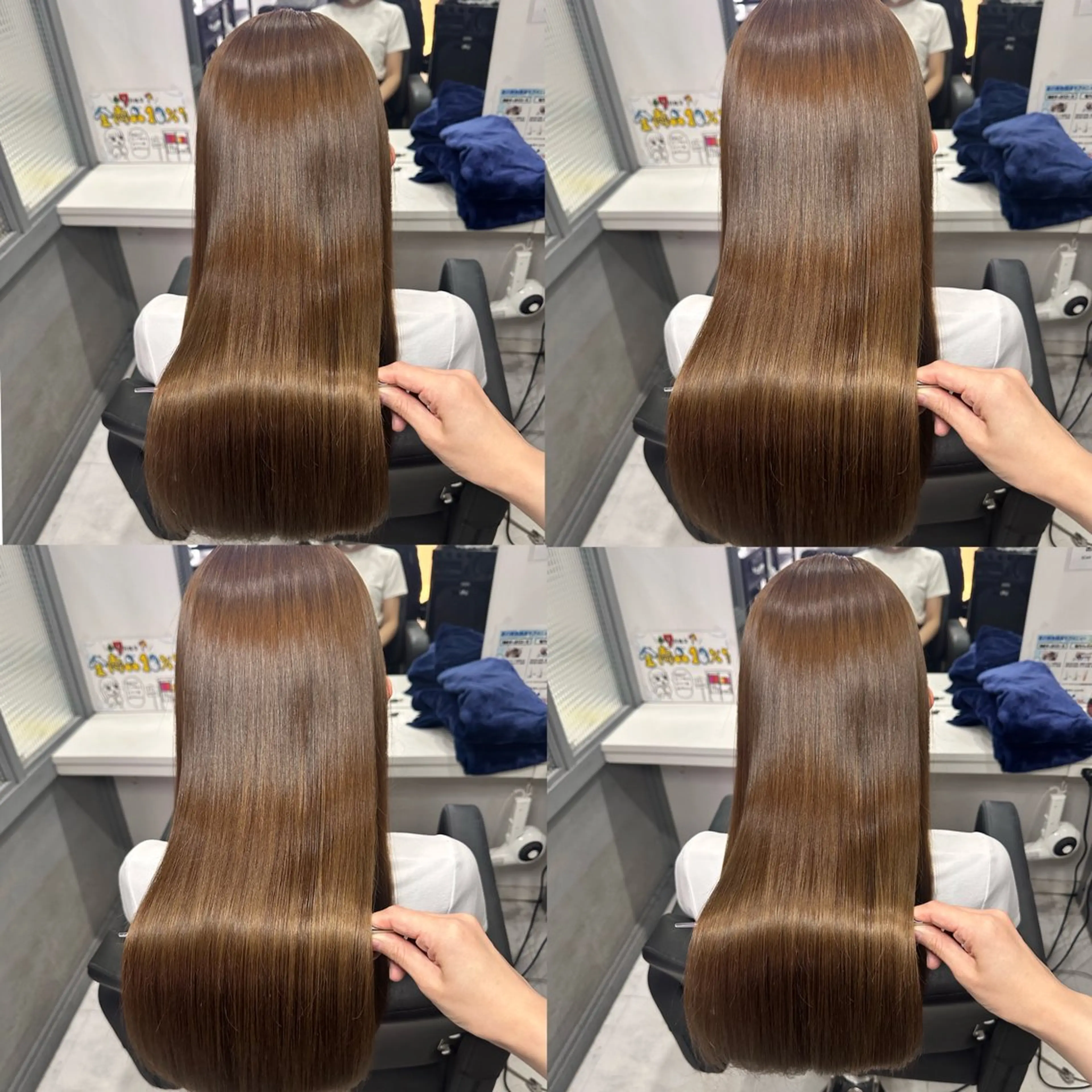 ロング カラー カット ヘアカラー トリートメント 髪質改善×矯正🫧 韓国ヘアasamiのヘアスタイル