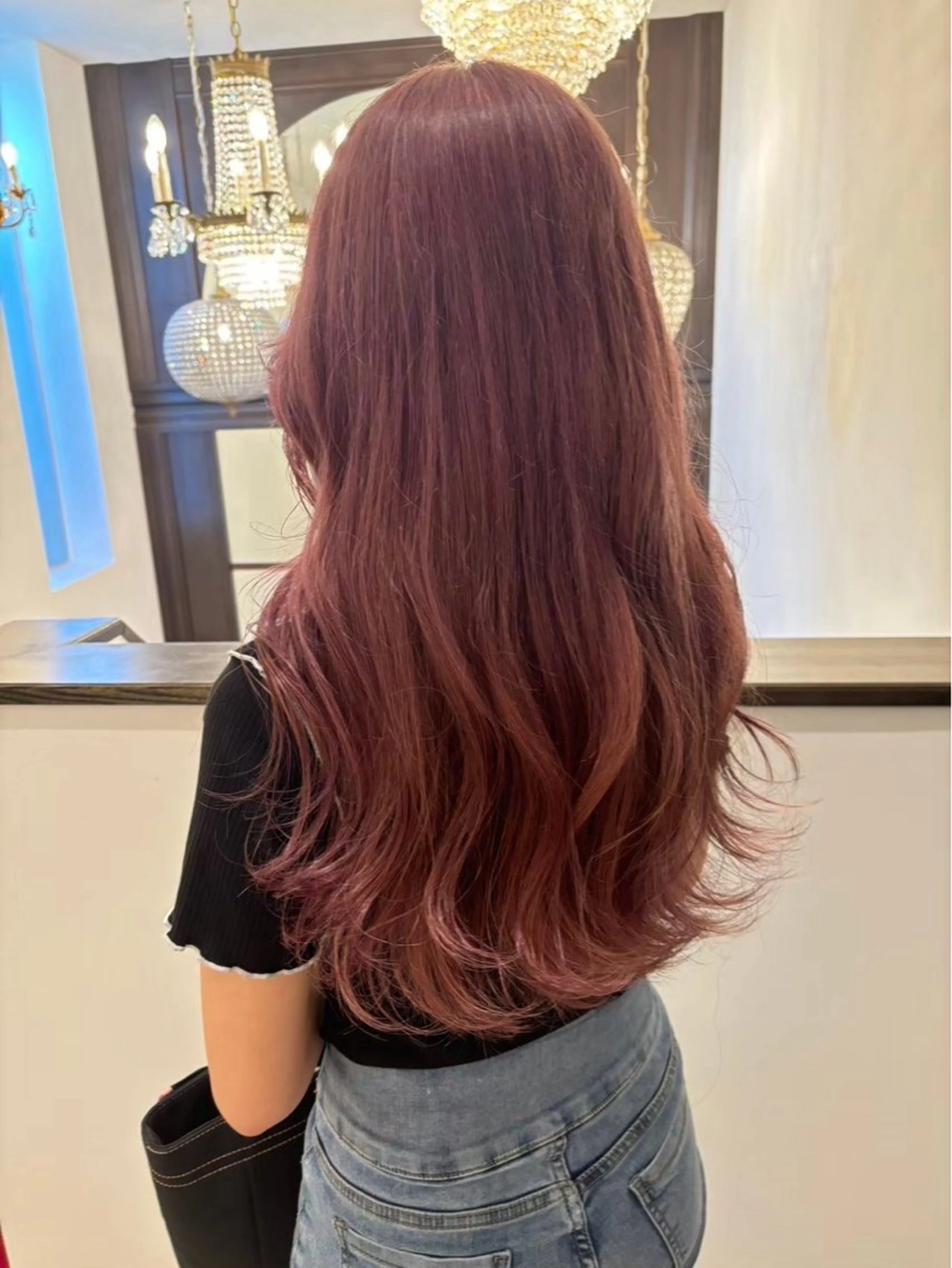 ロング カラー カット ヘアカラー トリートメント ブリーチなし艶カラー /いくののヘアスタイル