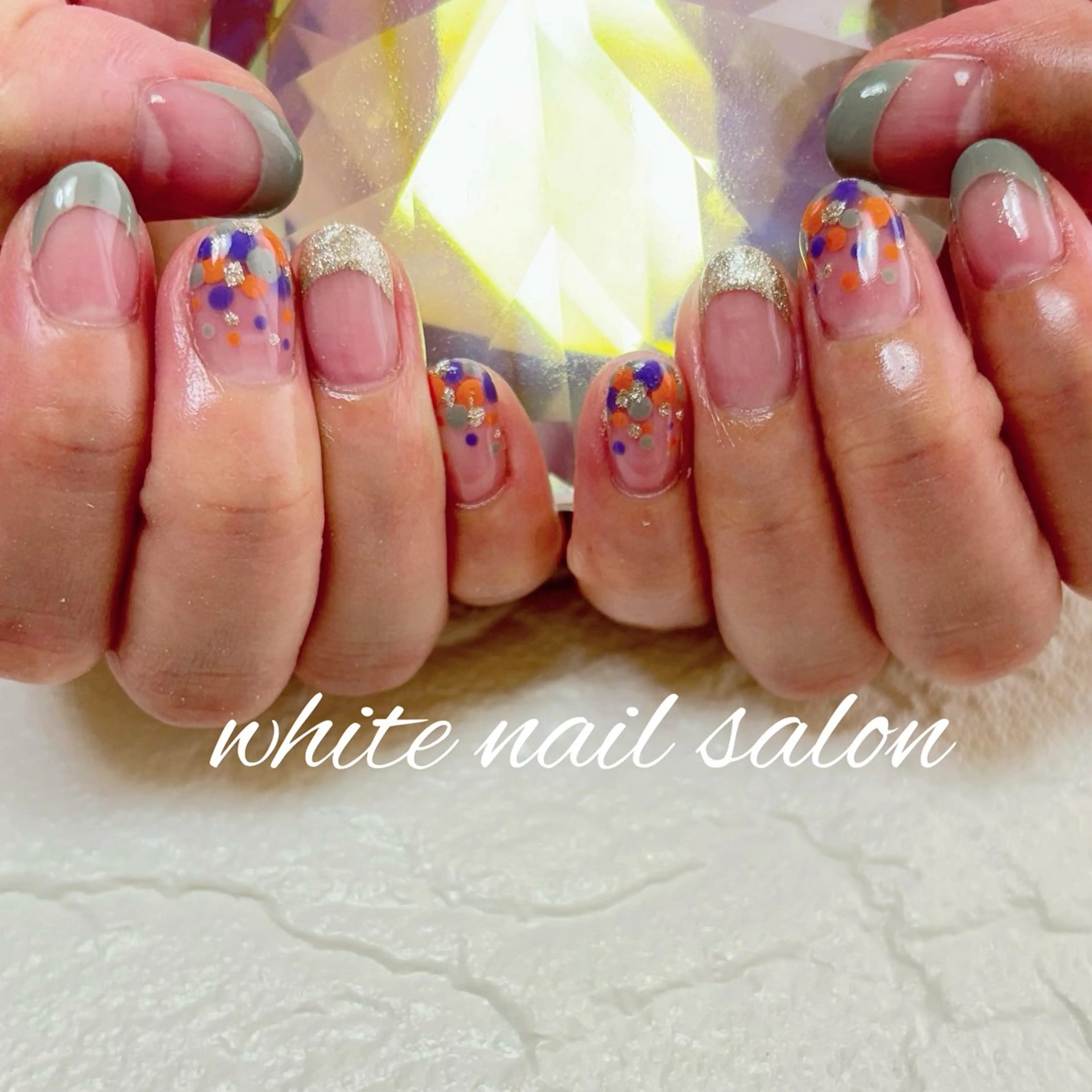 ネイル フットネイル ハンドネイル white nail salonのネイルデザイン