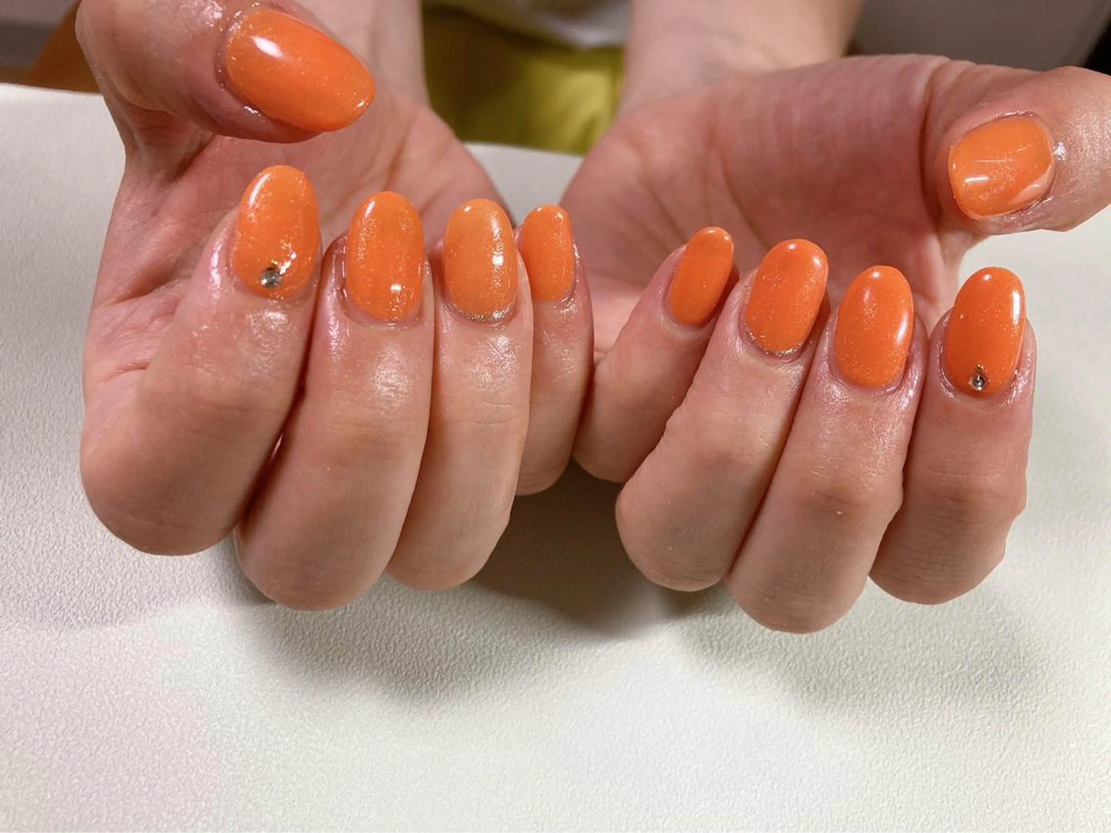 ネイル ワンカラーネイル ハンドネイル Mogu nail 二子玉川のネイルデザイン