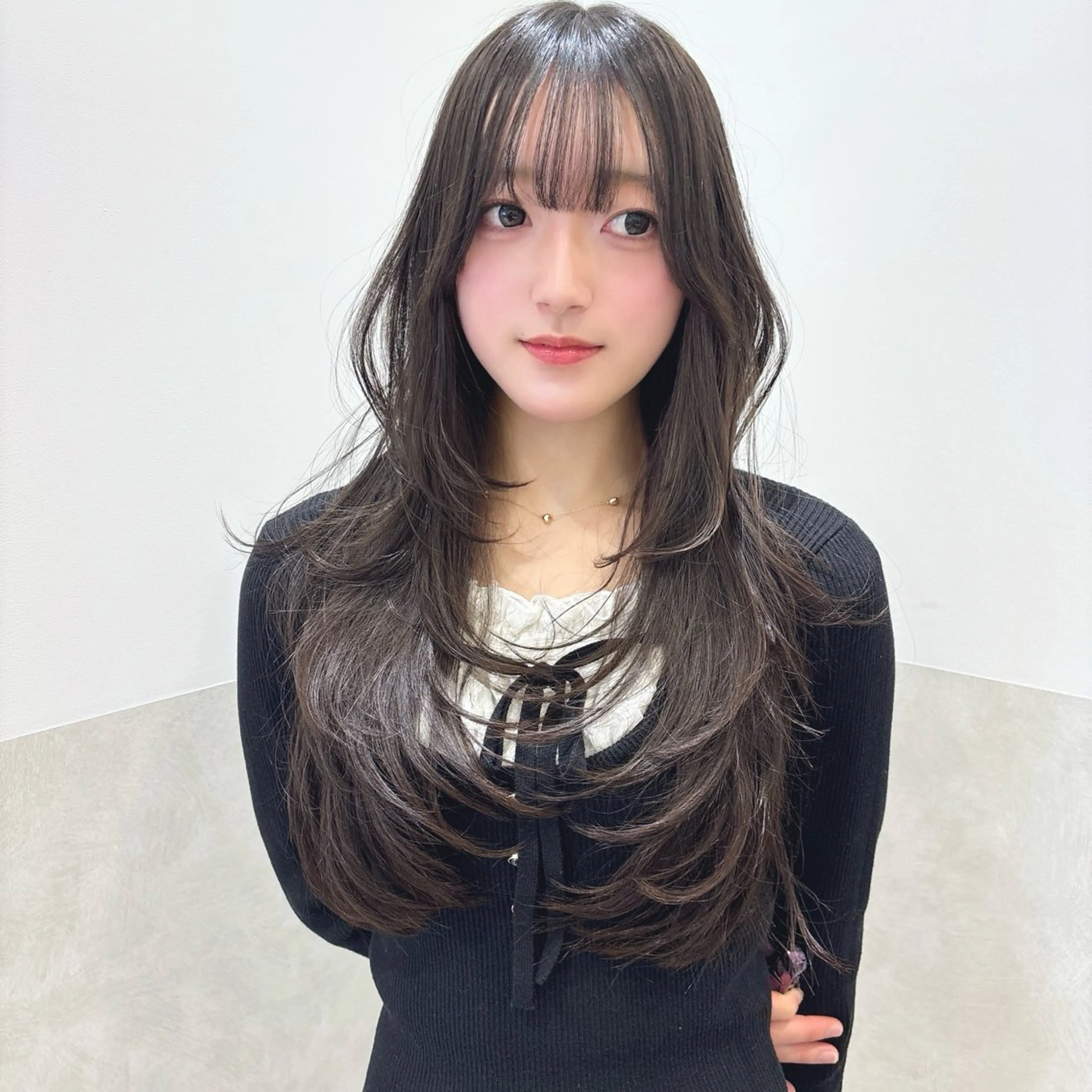 ロング カラー ハッシュカット レイヤーカット ウルフカット カット ヘアカラー トリートメント SALOWIN 札幌大通り店所属・🏆ウルフ/レイヤー 指名No.1山口圭佑のヘアスタイル