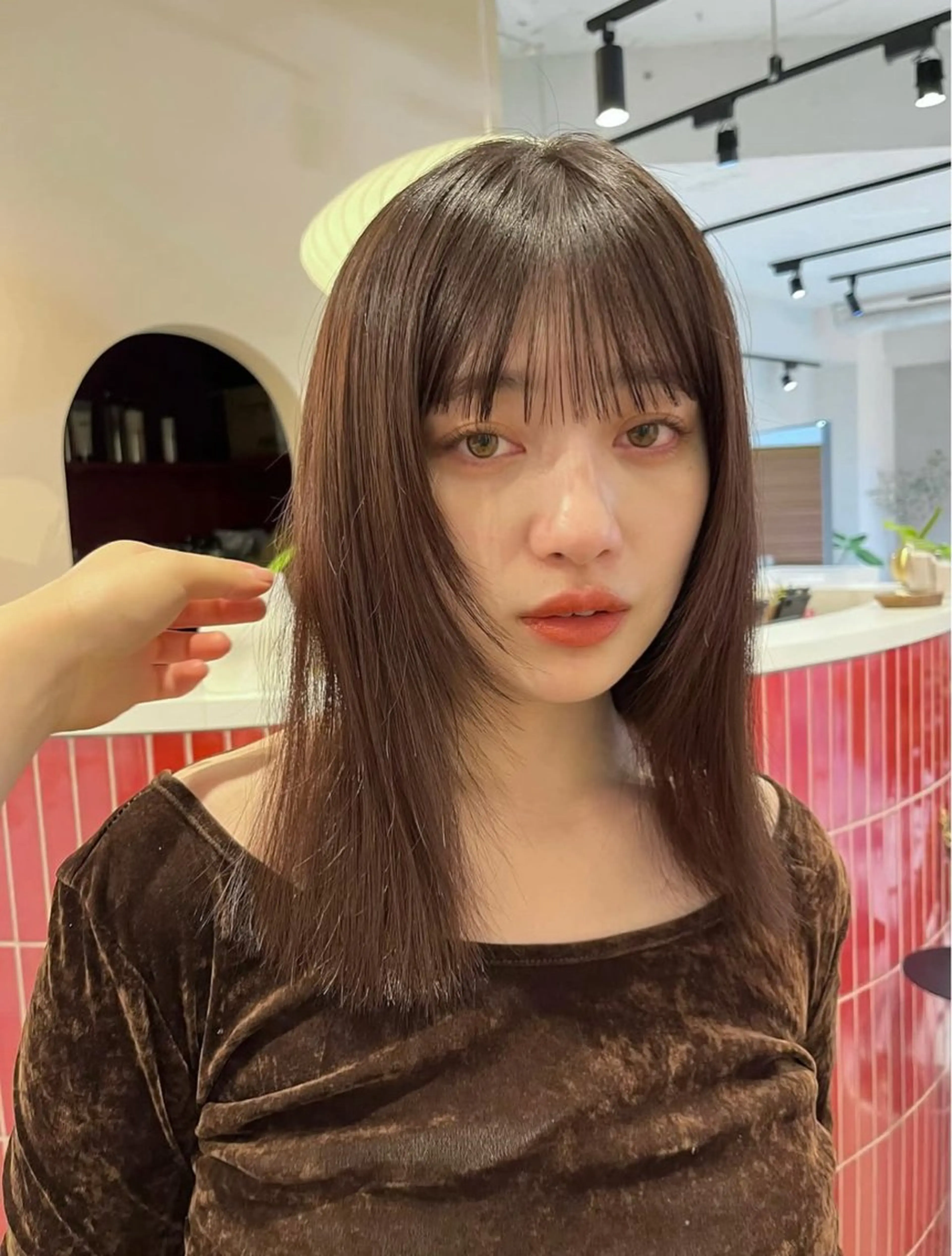 ミディアム ミディアムレイヤー レイヤーカット カット ヘアカラー トリートメント ヘッドスパ ヘアセット 🫧レイヤー/暖色 /ベージュMAI🫧のヘアスタイル