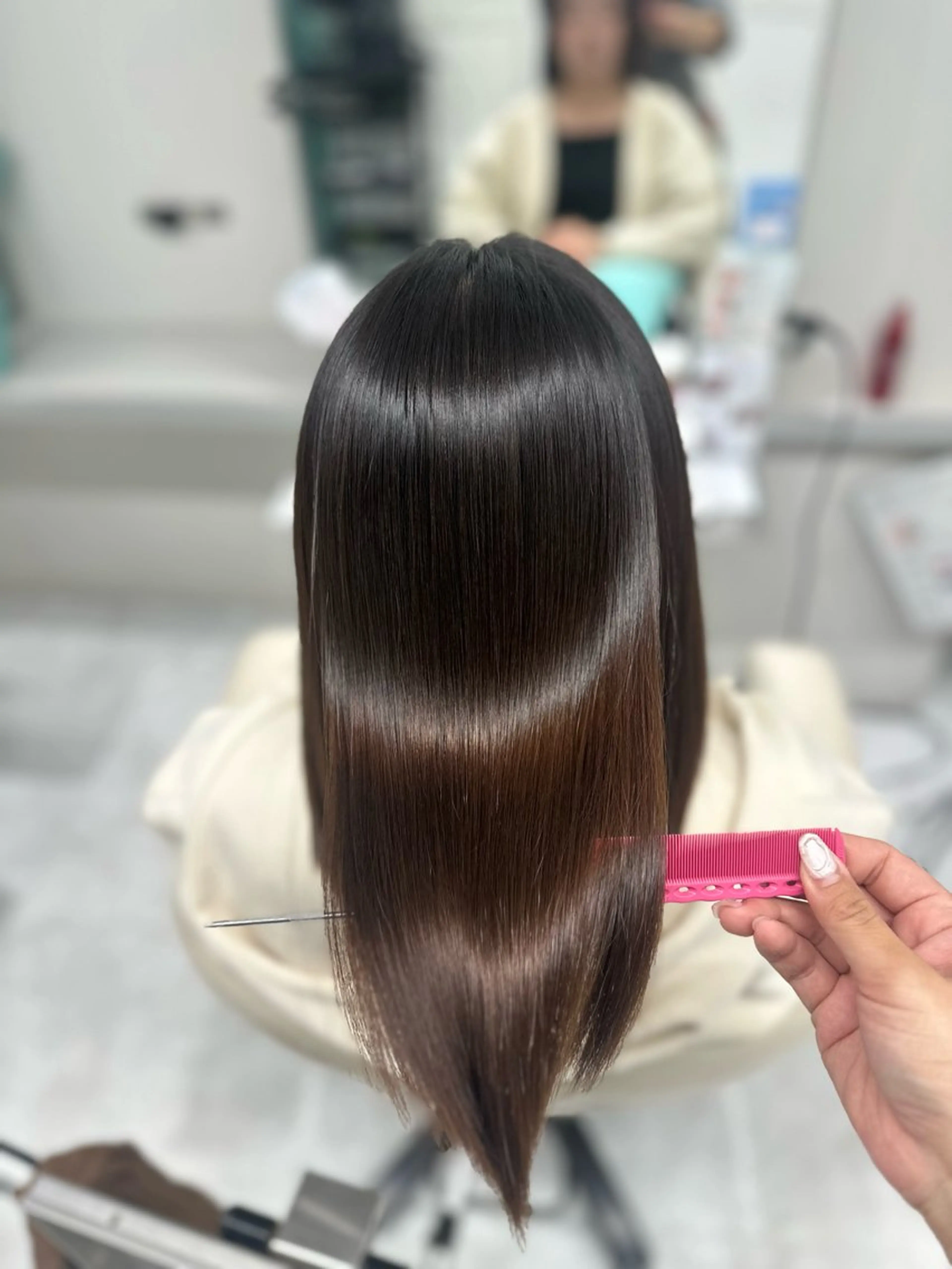 ミディアム パーマ 縮毛矯正 LeeHorie MIUのヘアスタイル