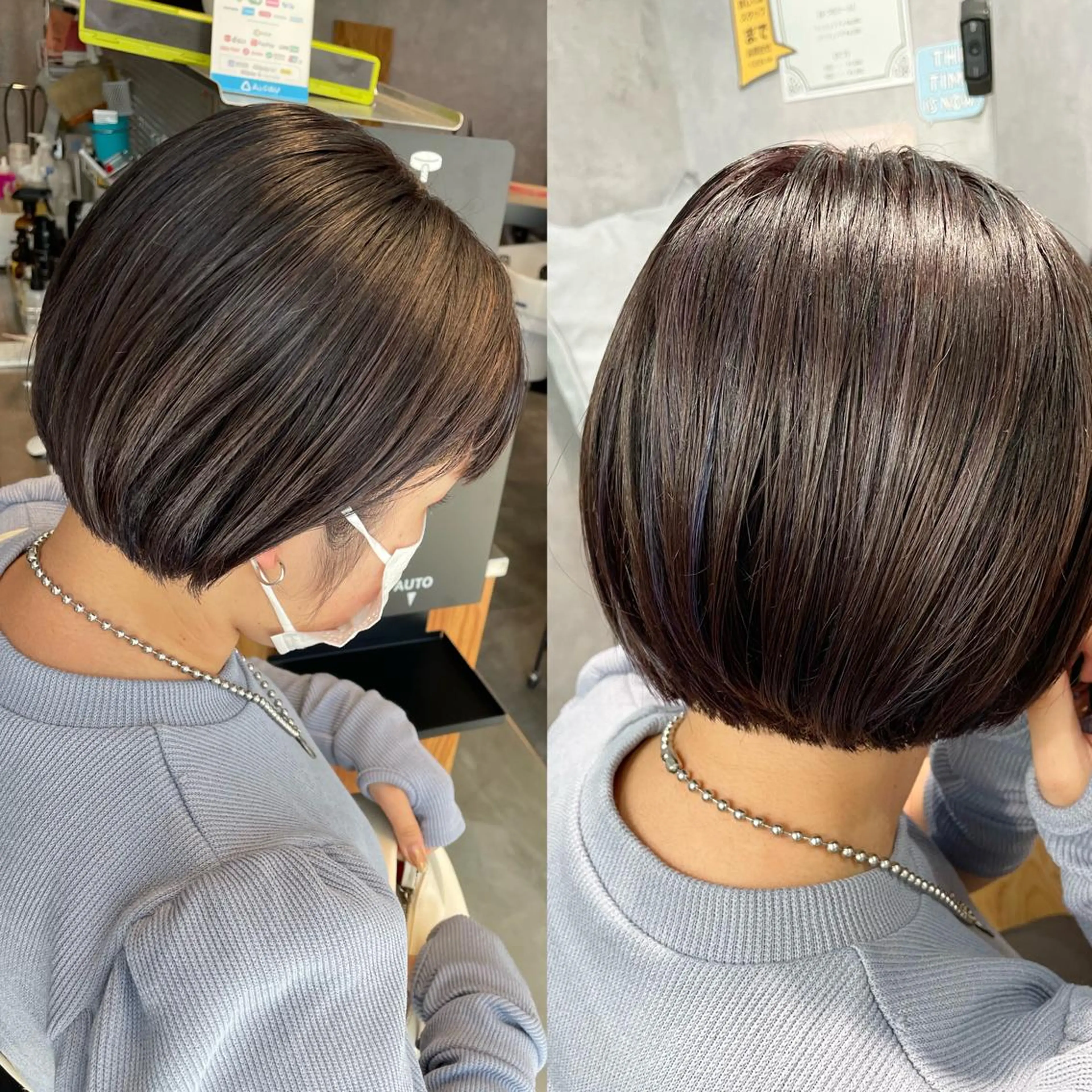ショート カラー 黒岩 梨沙のヘアスタイル
