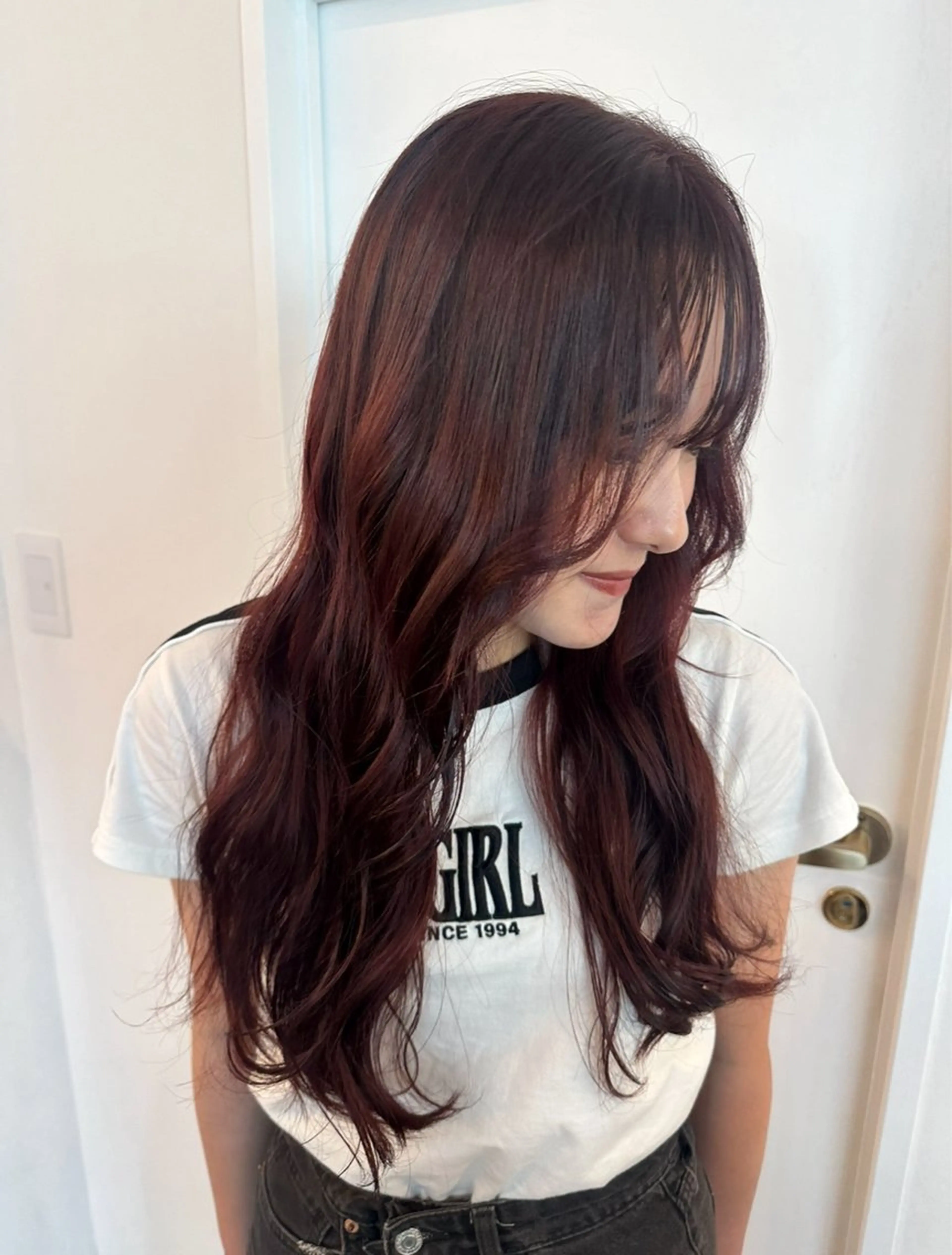 ロング オノ アイラのヘアスタイル