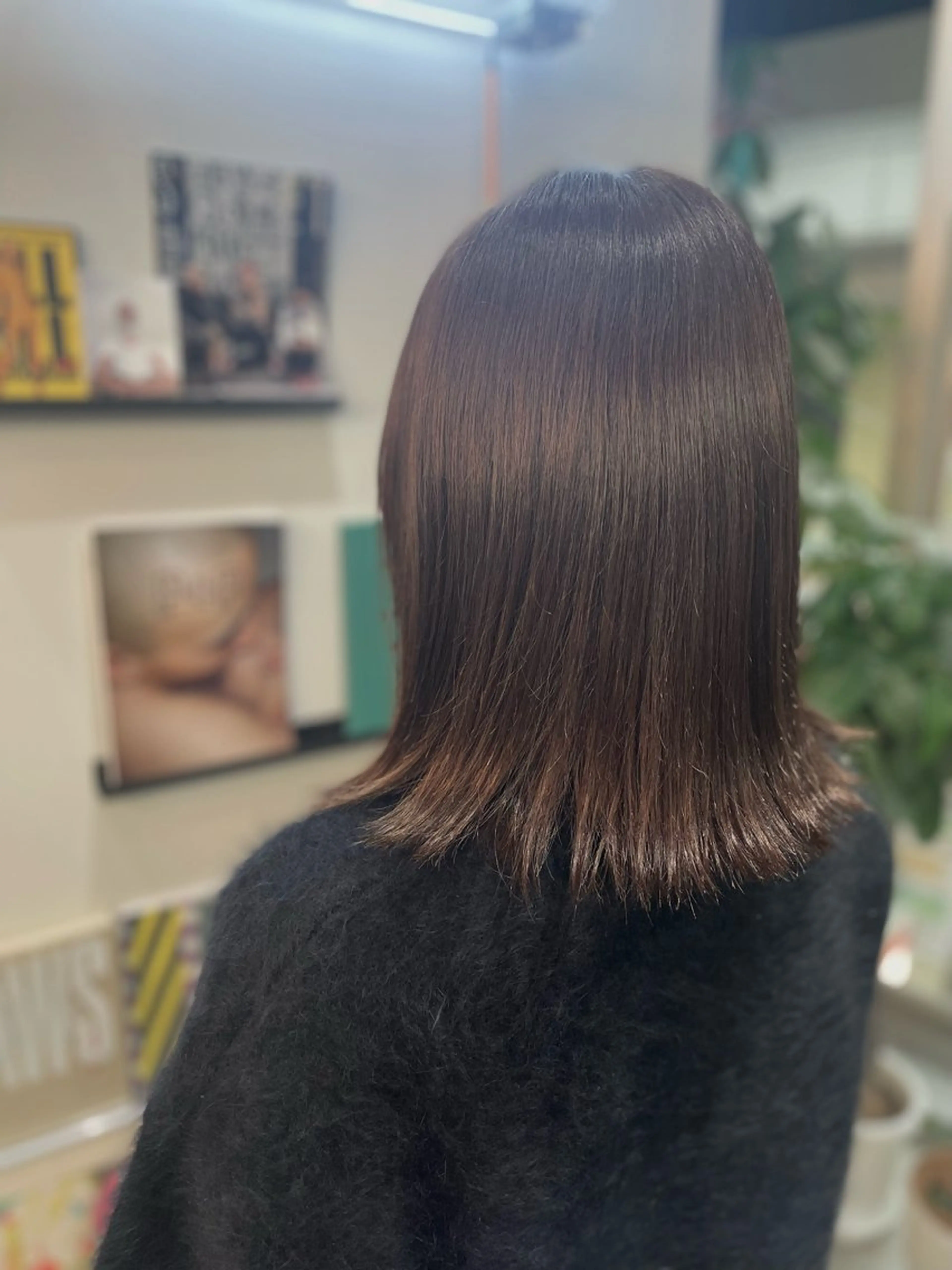 ミディアム ヘアカラー トリートメント サカシタ アヤカのヘアスタイル