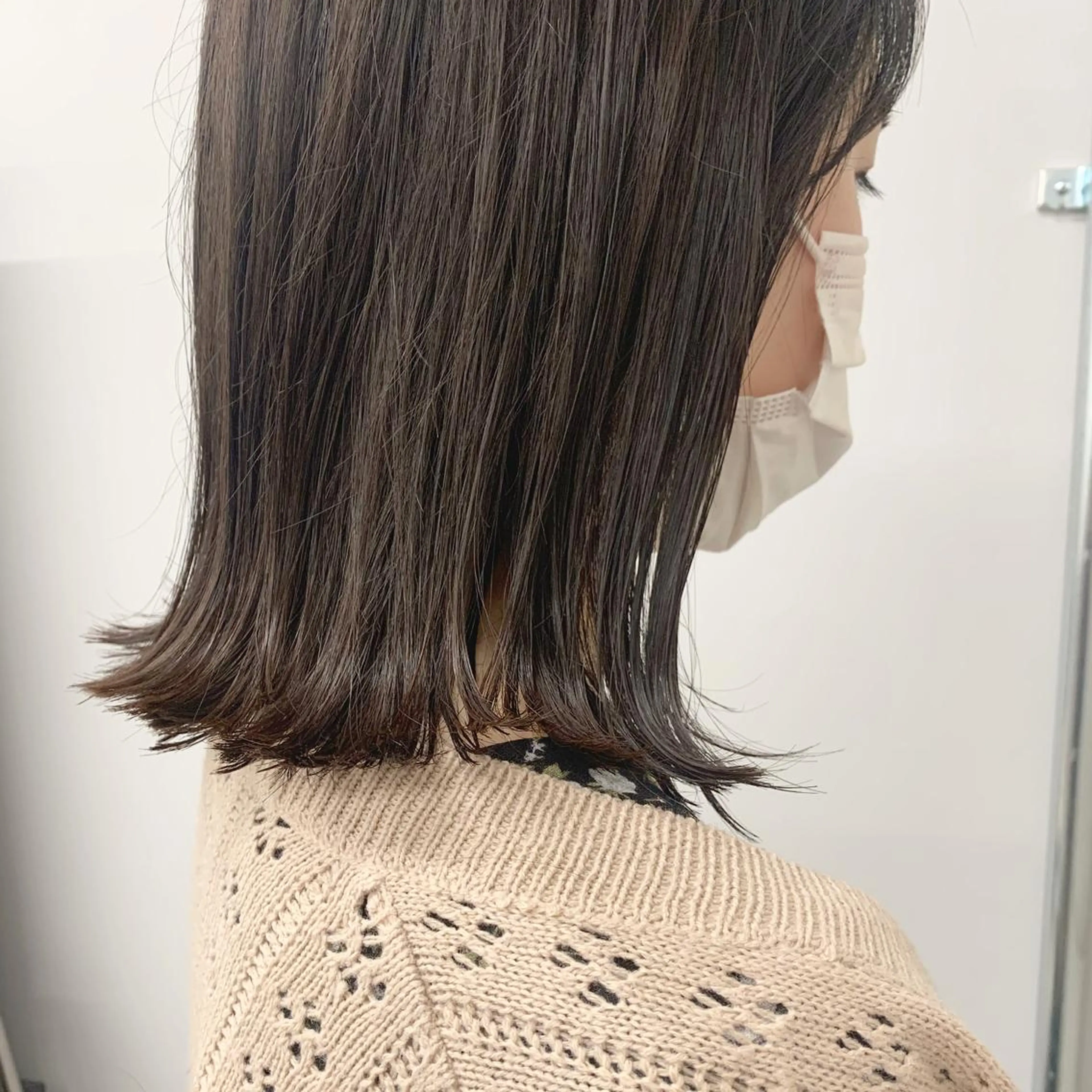 ミディアム 透明感/オリーブ/ グレージュ/YUKAのヘアスタイル