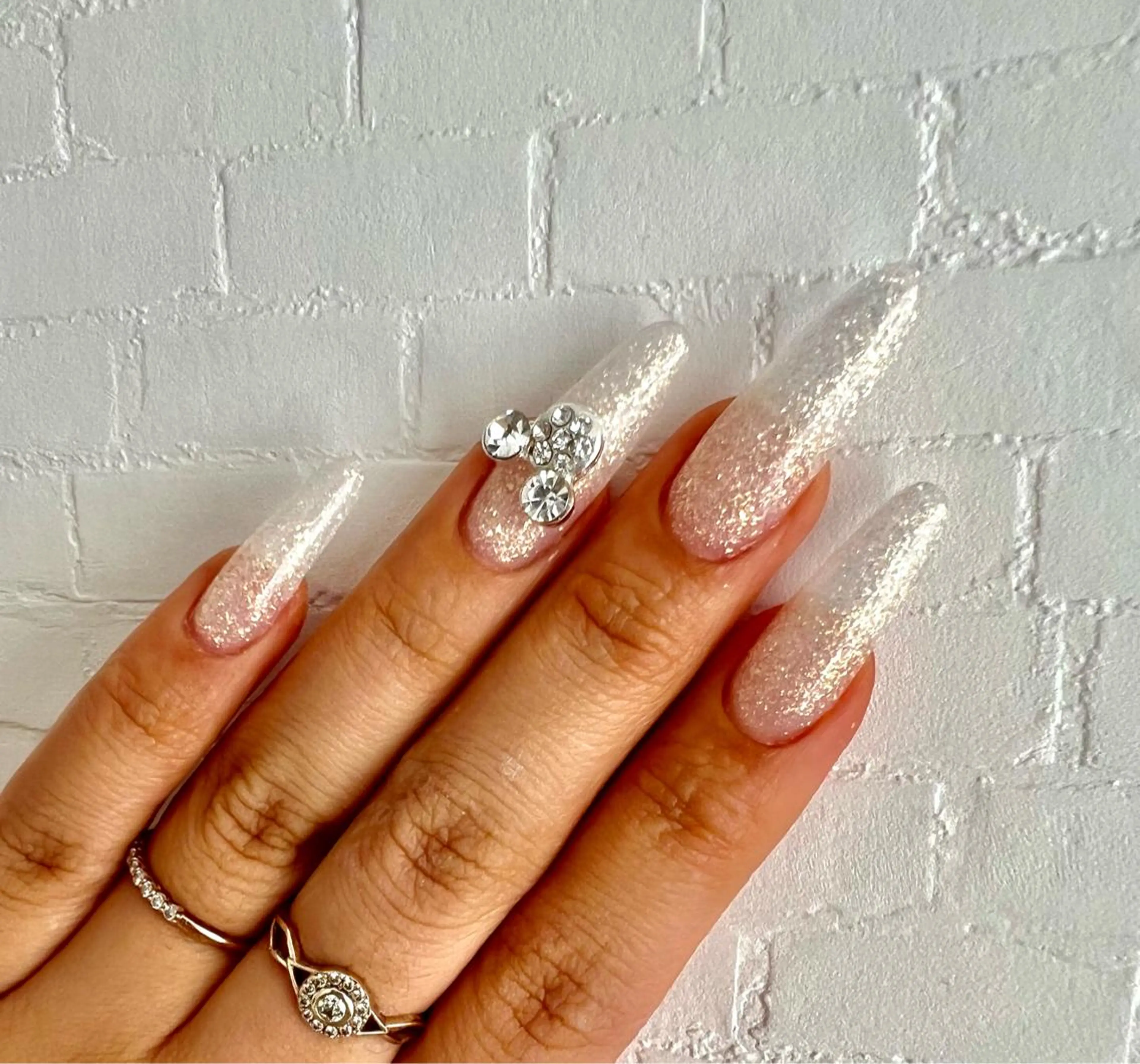 ネイル ラメ(グリッター) ワンカラーネイル bijou nails所属・bijou nails 蓮のネイルデザイン