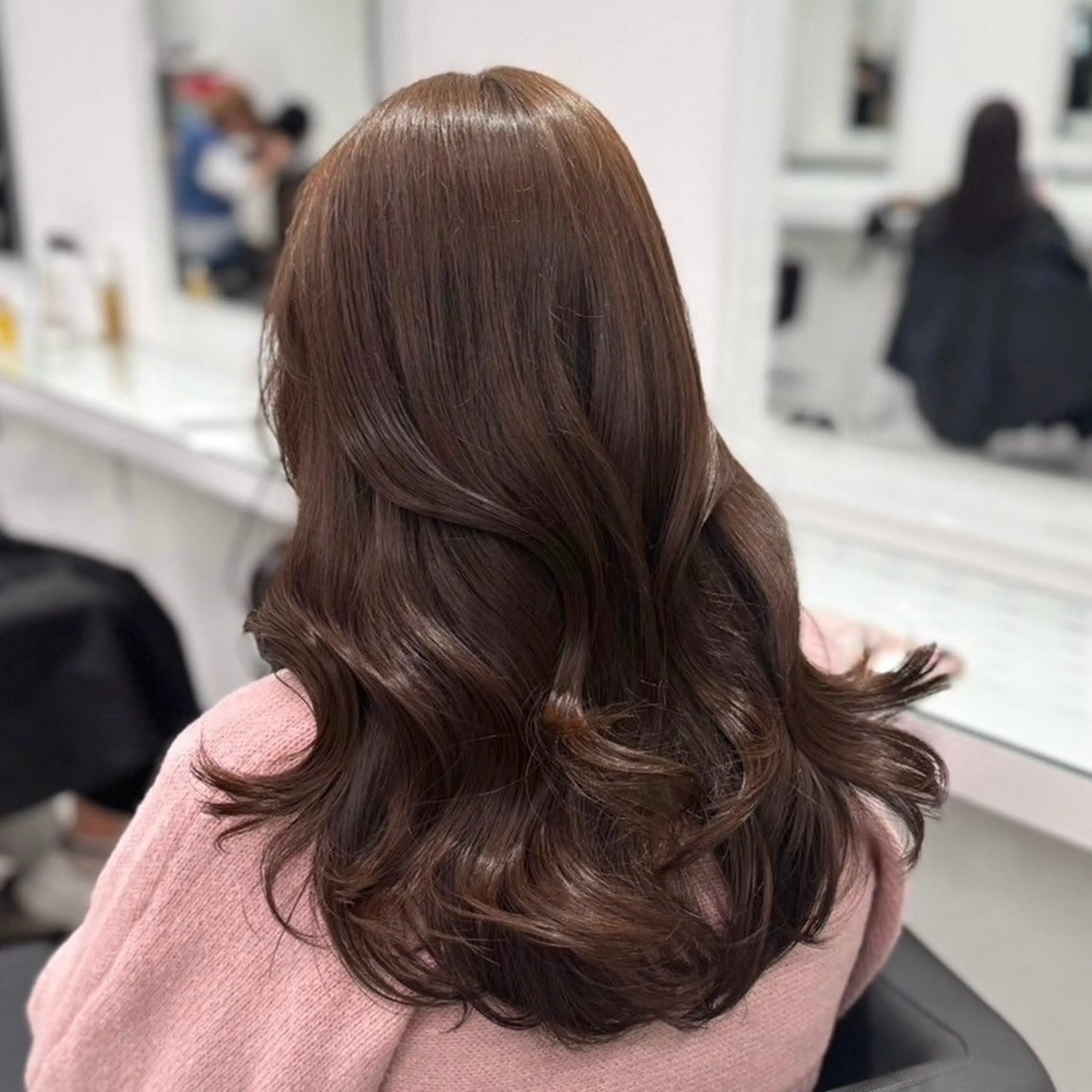 セミロング 🎀🧁ダメージレス 艶髪カラー🧁🎀のヘアスタイル