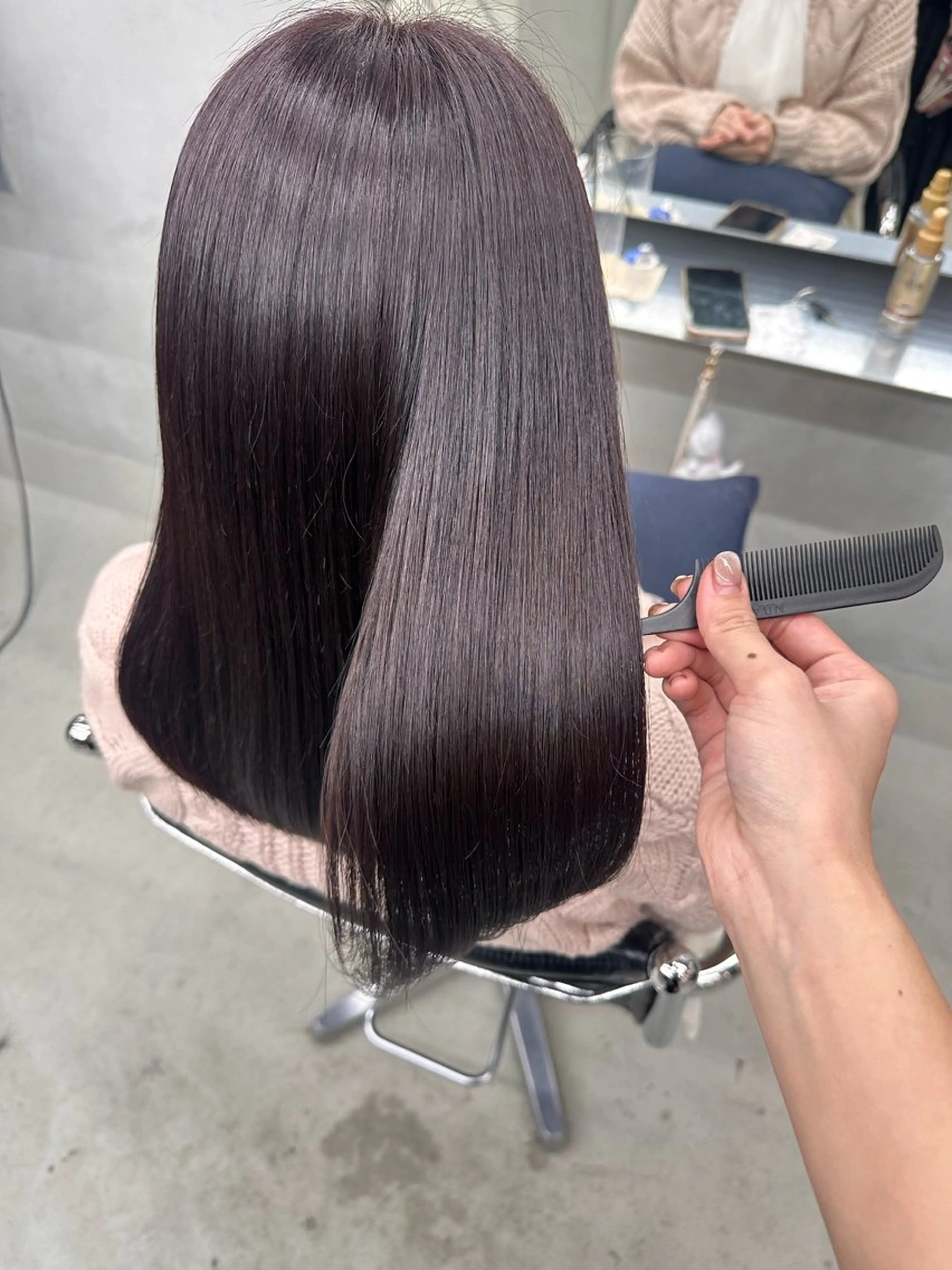 ロング カラー 髪質改善 トリートメント カット ヘアカラー トリートメント 染谷 遥花のヘアスタイル