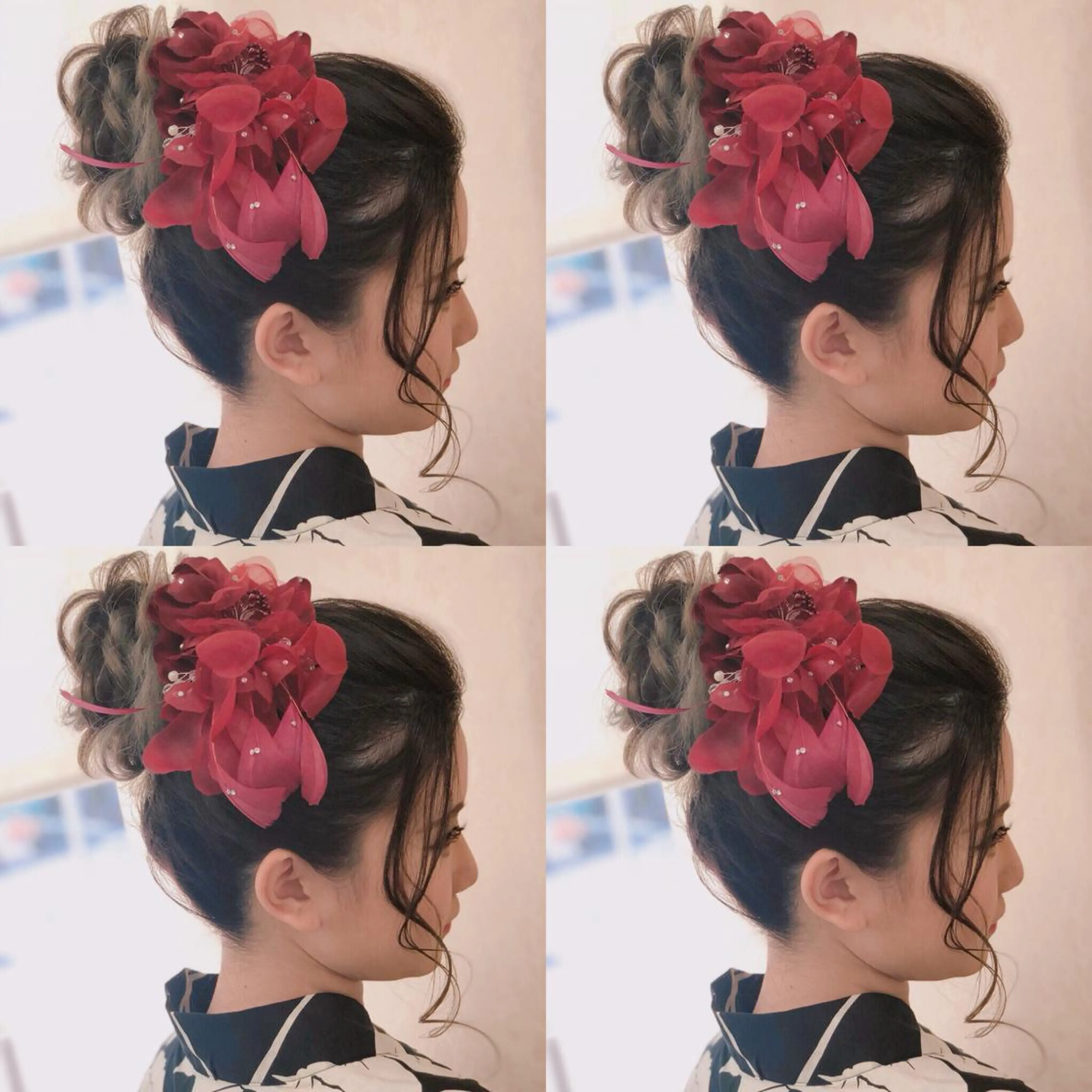 ロング ヘアアレンジ お団子ヘア ヘアセット 🌷MAYU 🌷のヘアスタイル