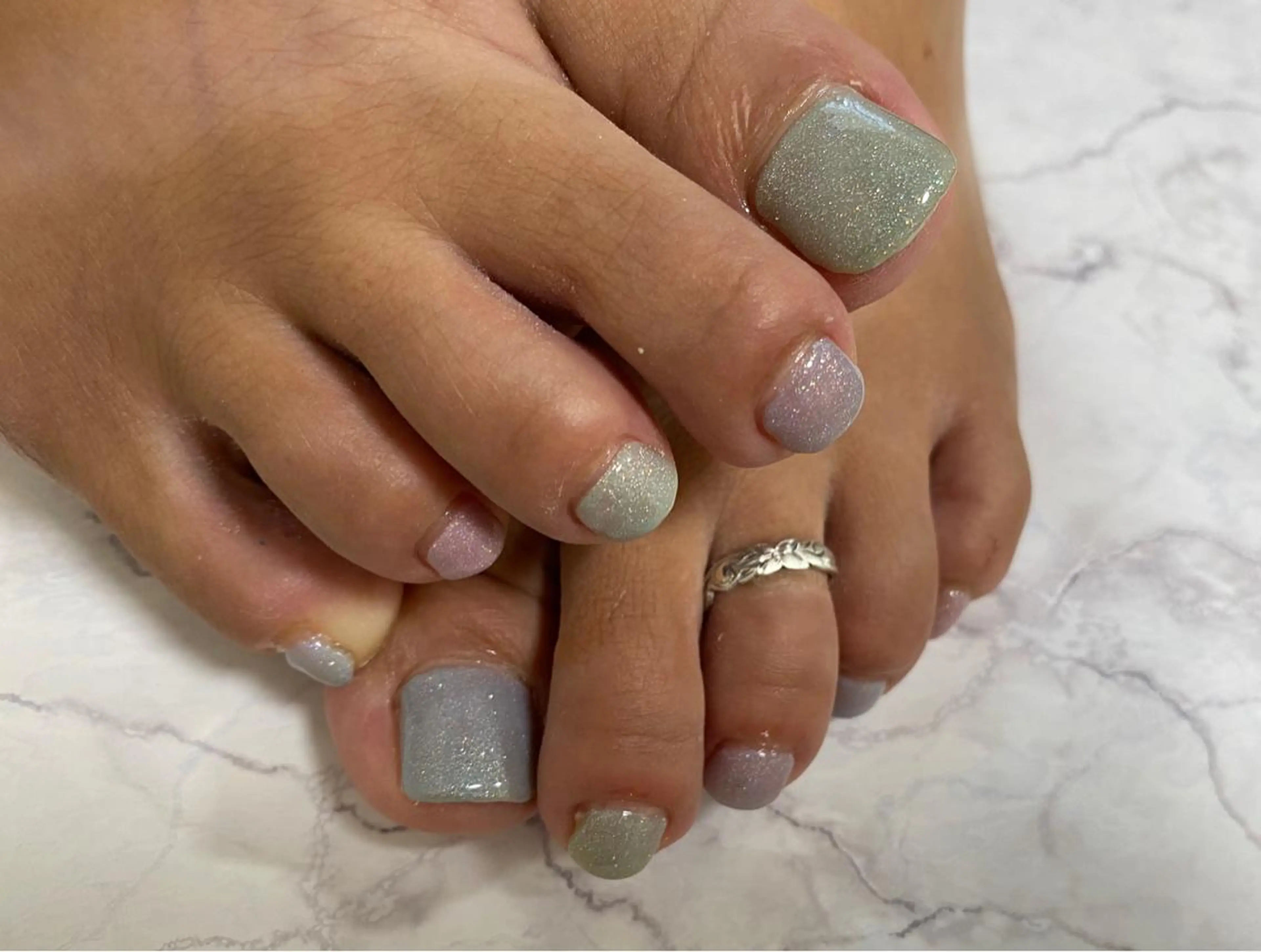 ネイル フットネイル Mana‪ ‪·͜· ❤︎‬のネイルデザイン