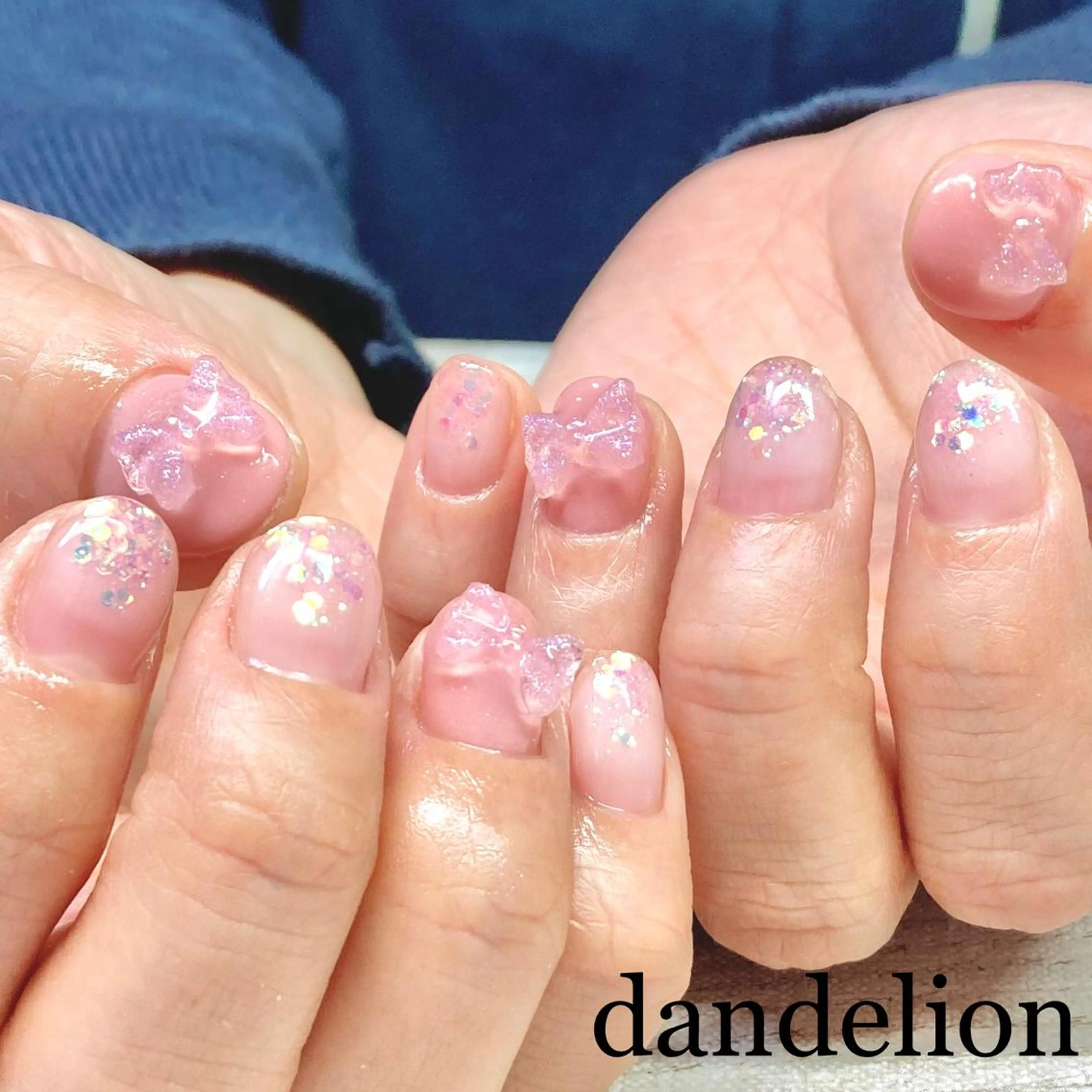 ネイル ハンドネイル ハンドケア dandelion ダンデライオンのネイルデザイン