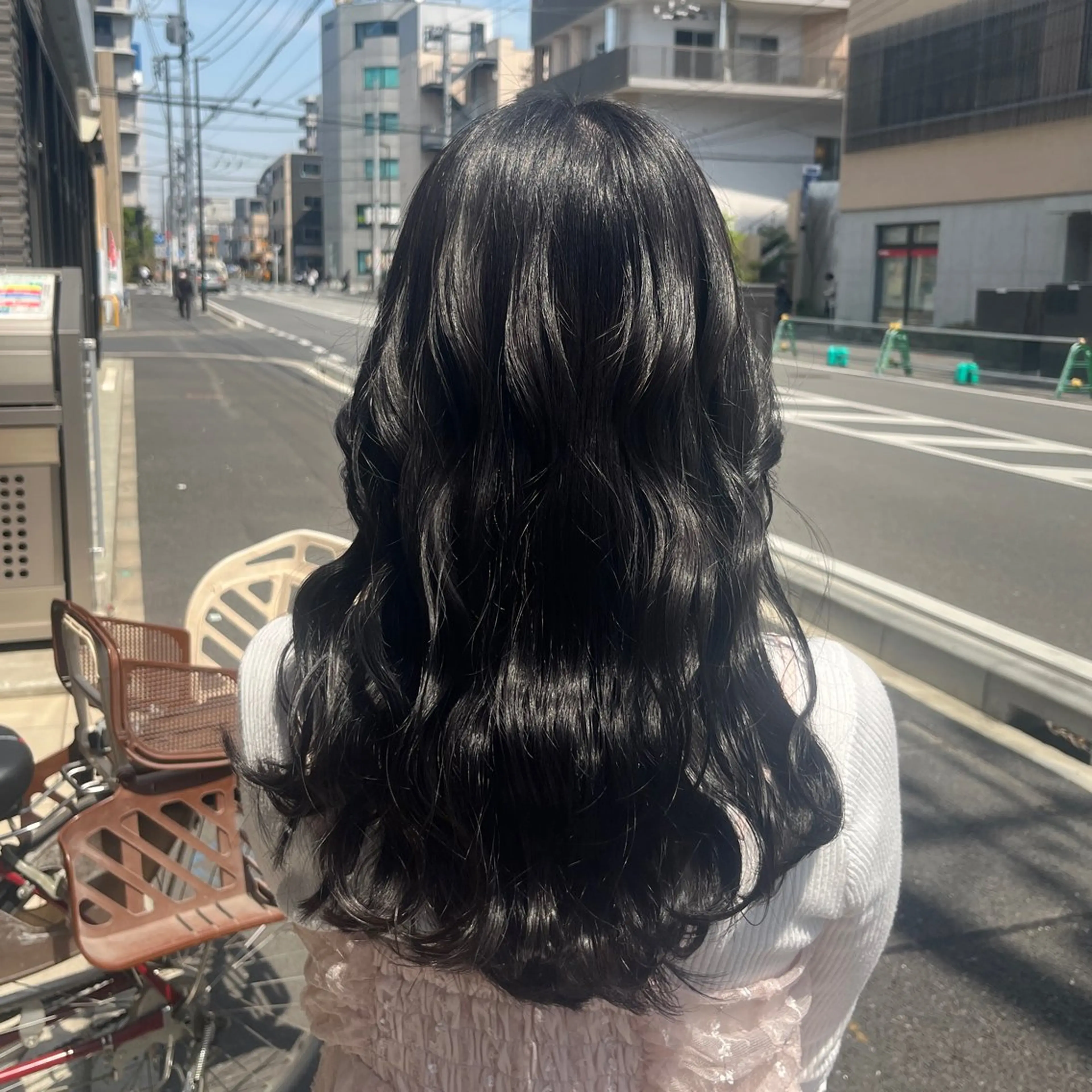 ロング カラー 荒井 茉凜のヘアスタイル