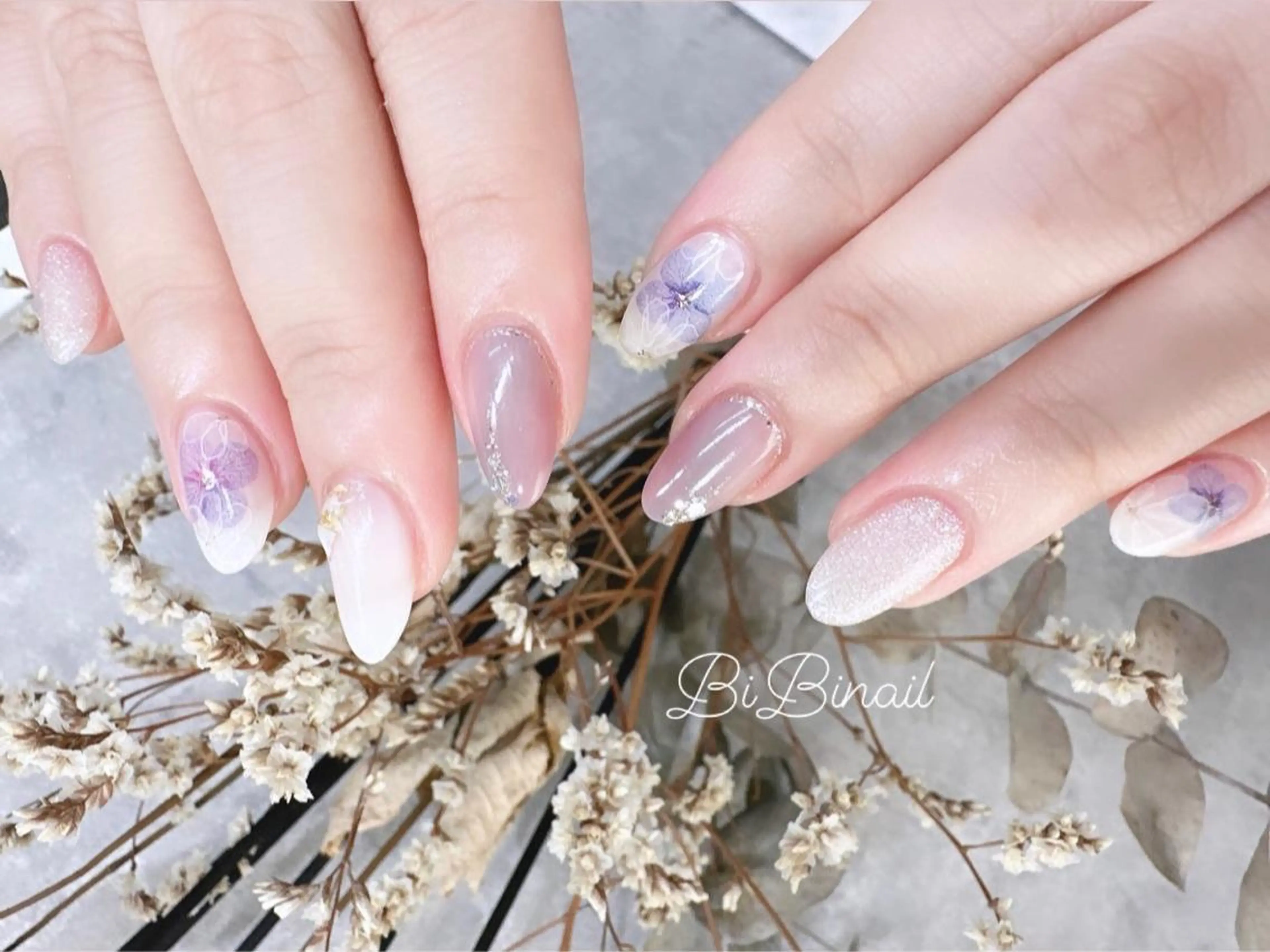 ネイル ハンドネイル purple hair design所属・Sumi Tomoのネイルデザイン