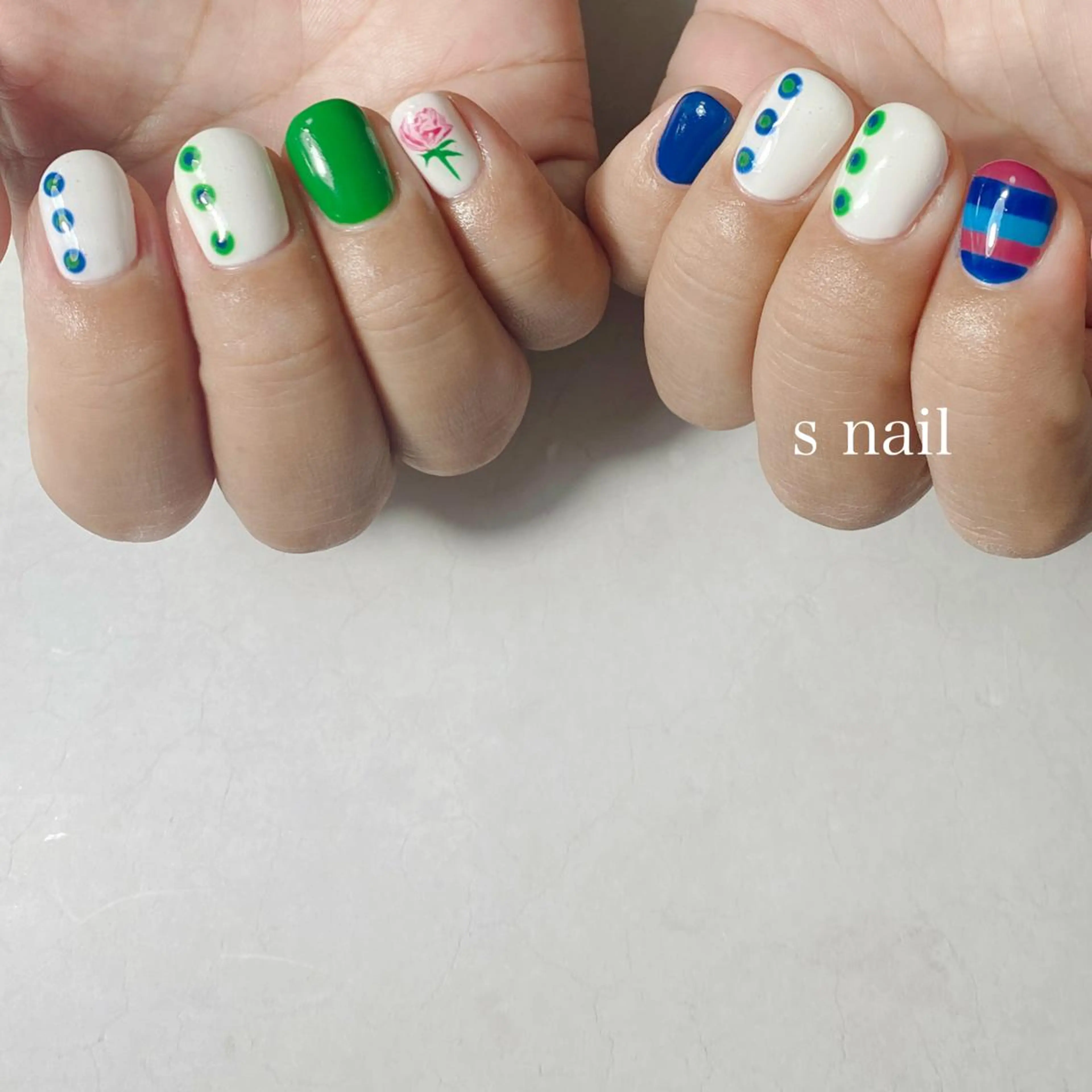 ネイル ハンドネイル s nail さとよしみゆきのネイルデザイン