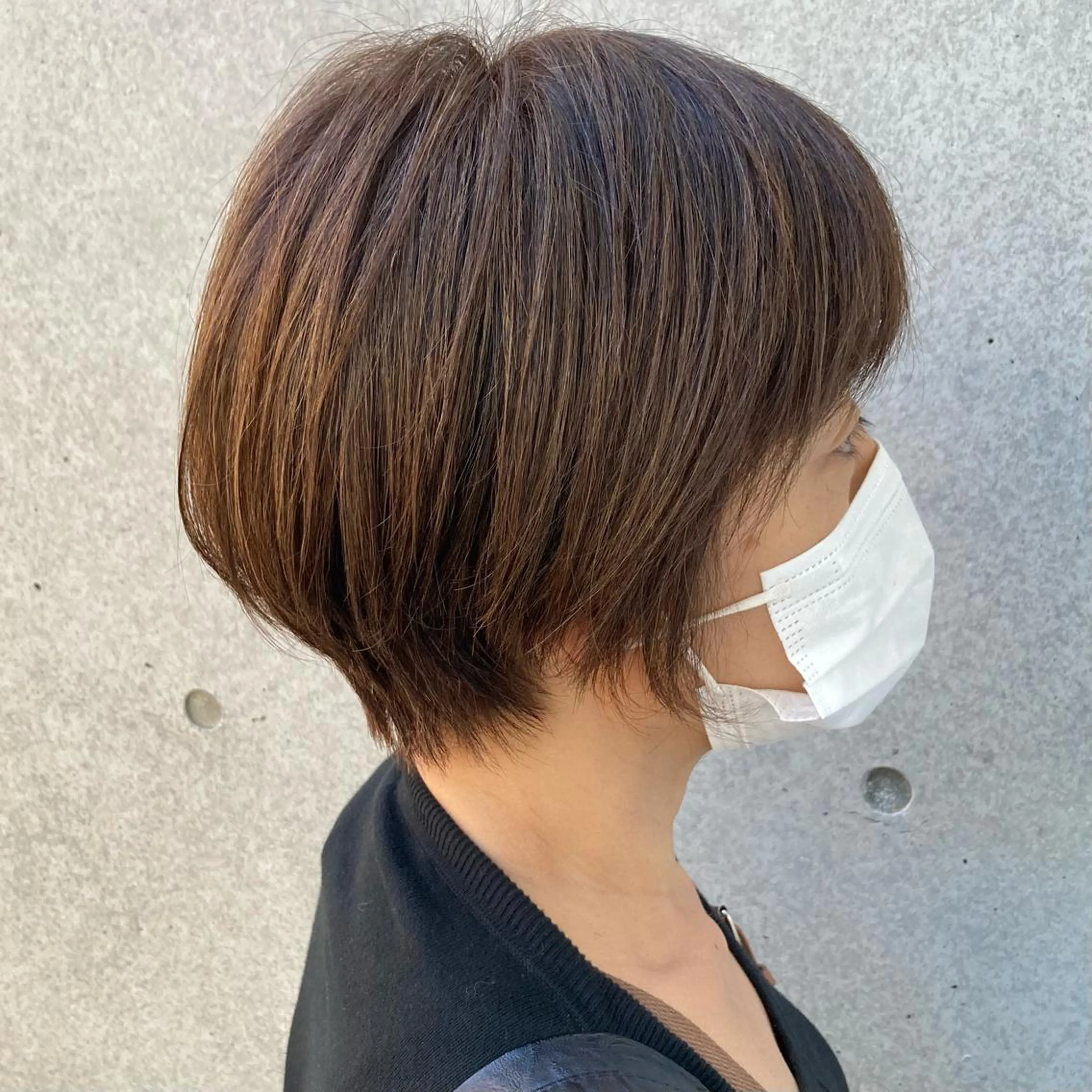 ショート 【白髪ぼかし】 愛甲竜佑のヘアスタイル