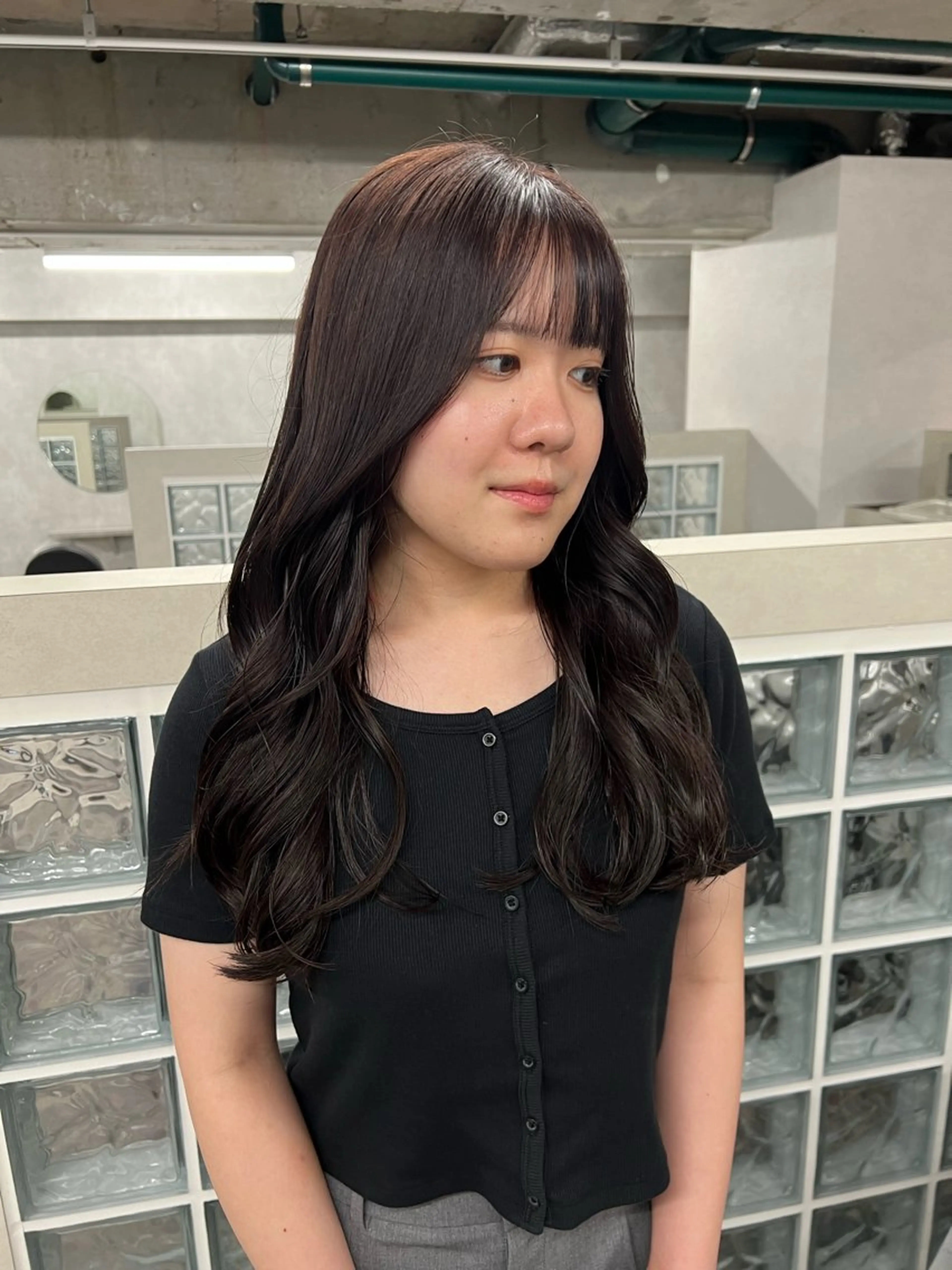 セミロング Loem【ロエム】所属・RINA 【Loem】のヘアスタイル