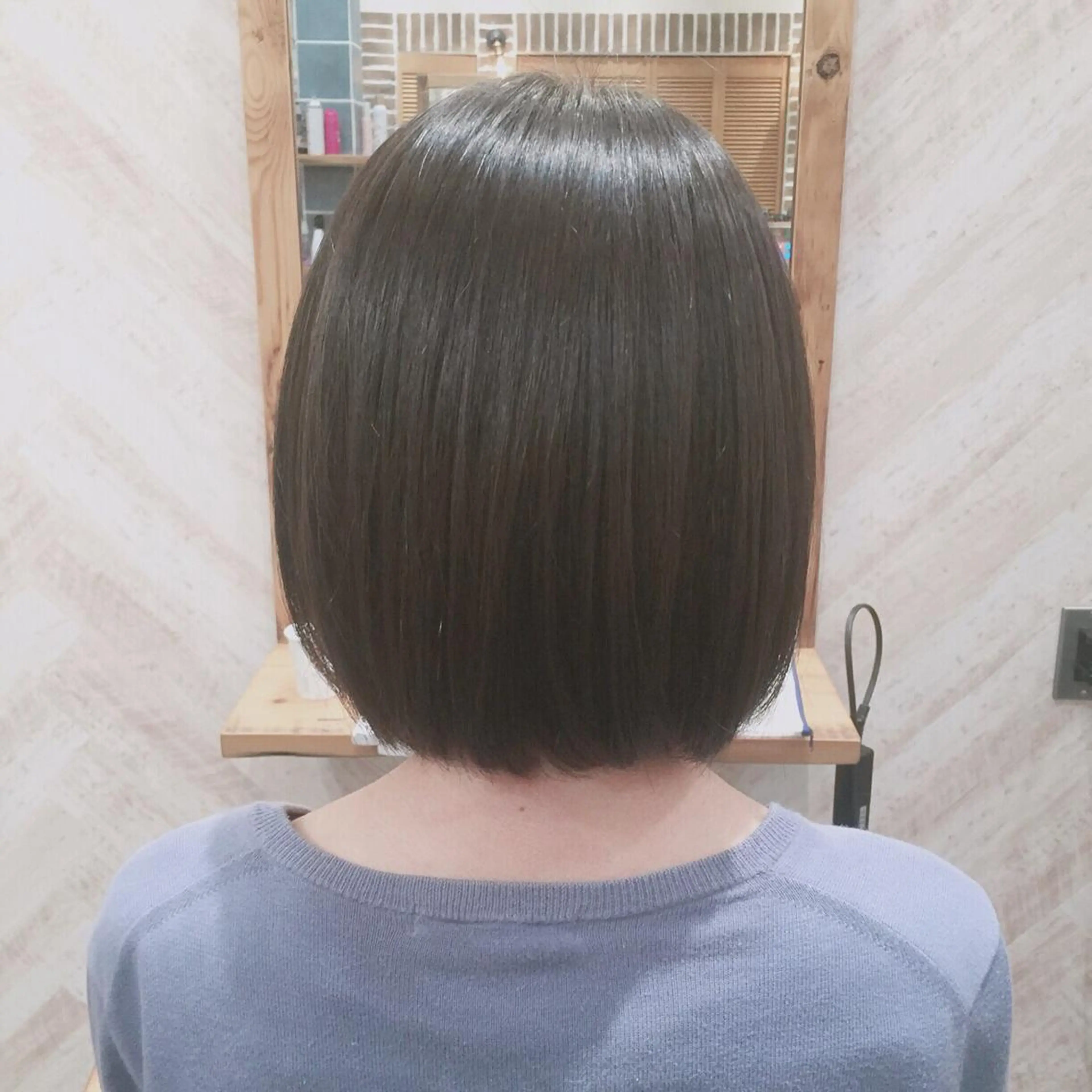 ミディアム パーマ 縮毛矯正 courage所属・kanako カナコのヘアスタイル