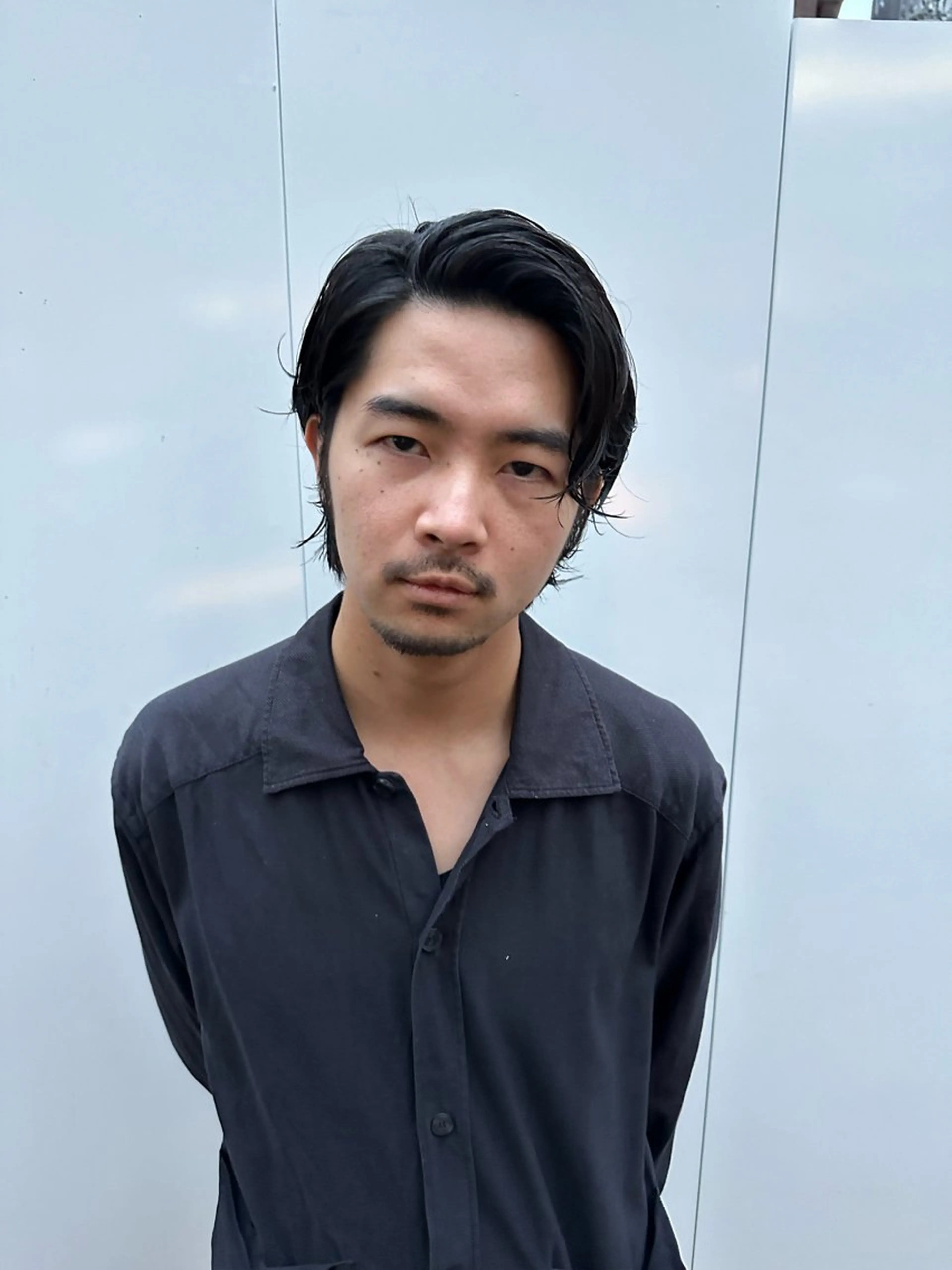 ミディアム パーマ メンズ 似合わせカット /パーマ岡本淳平のヘアスタイル