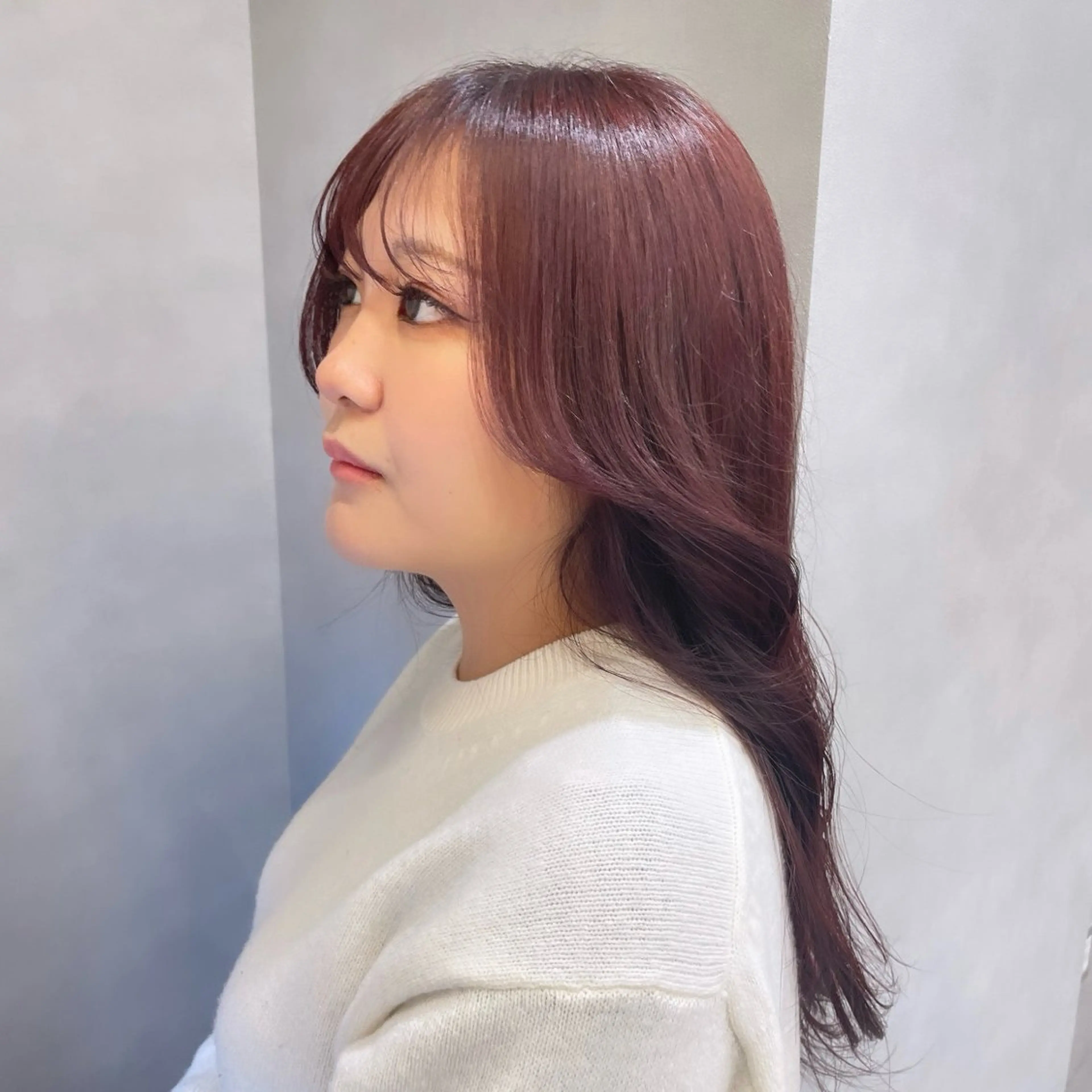 ロング カラー ブラウンカラー ピンクカラー ピンクブラウン レイヤーカット Rui/透明感カラー 暖色/レイヤーカットのヘアスタイル