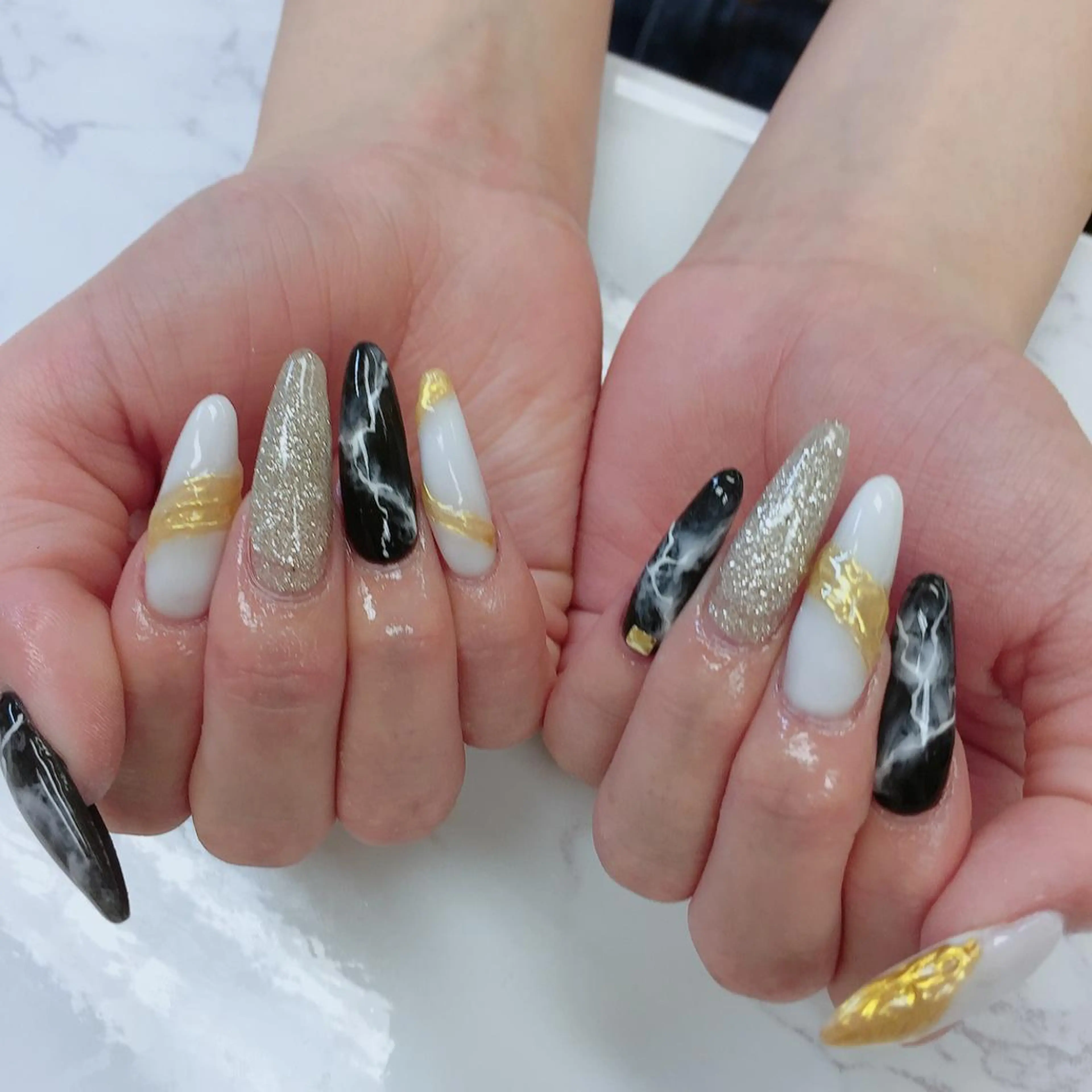 ロング ハンドネイル JNA認定講師🌸 RIEのネイルデザイン