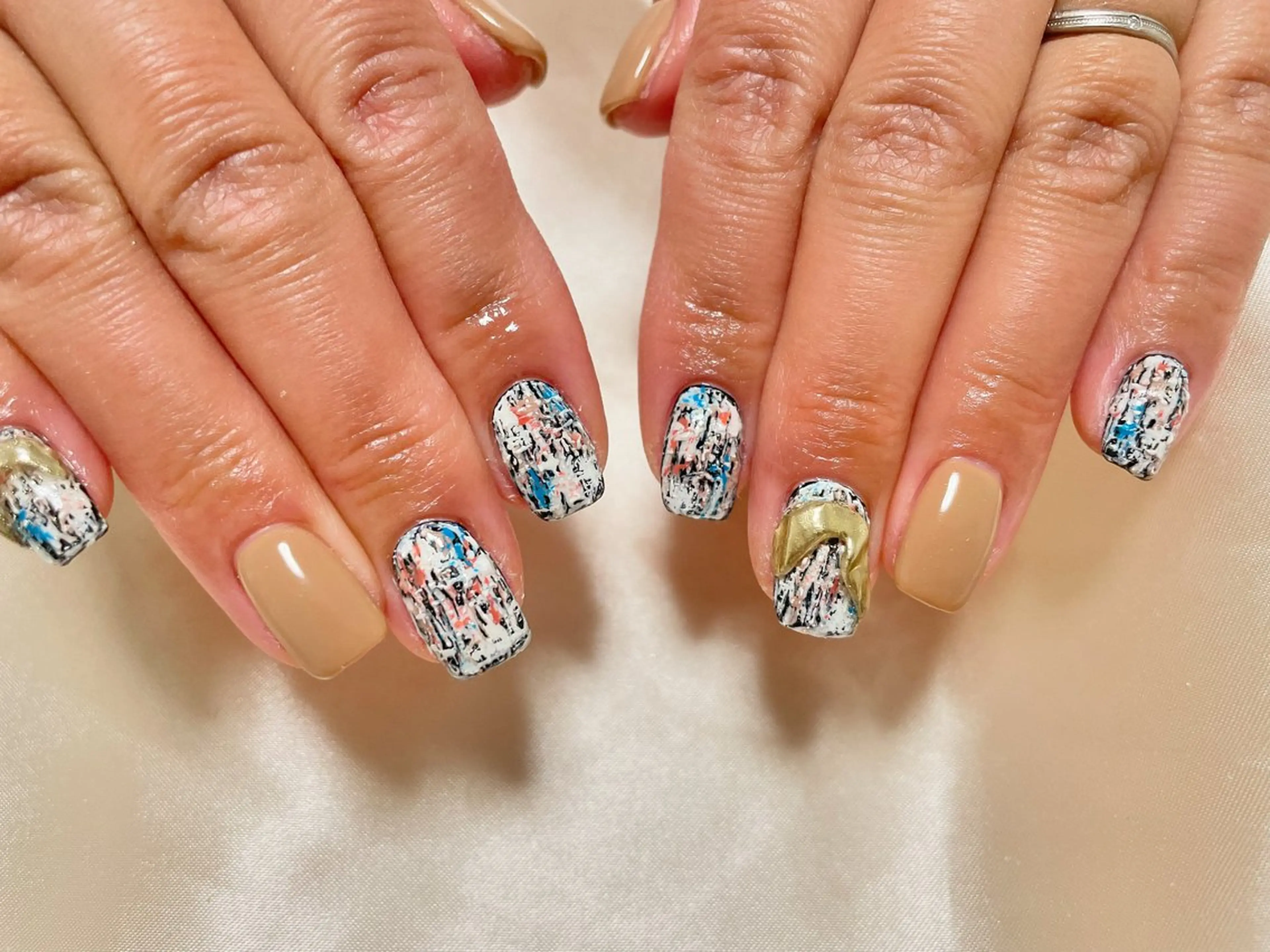 ネイル ツイードネイル ハンドネイル nanal nailのネイルデザイン
