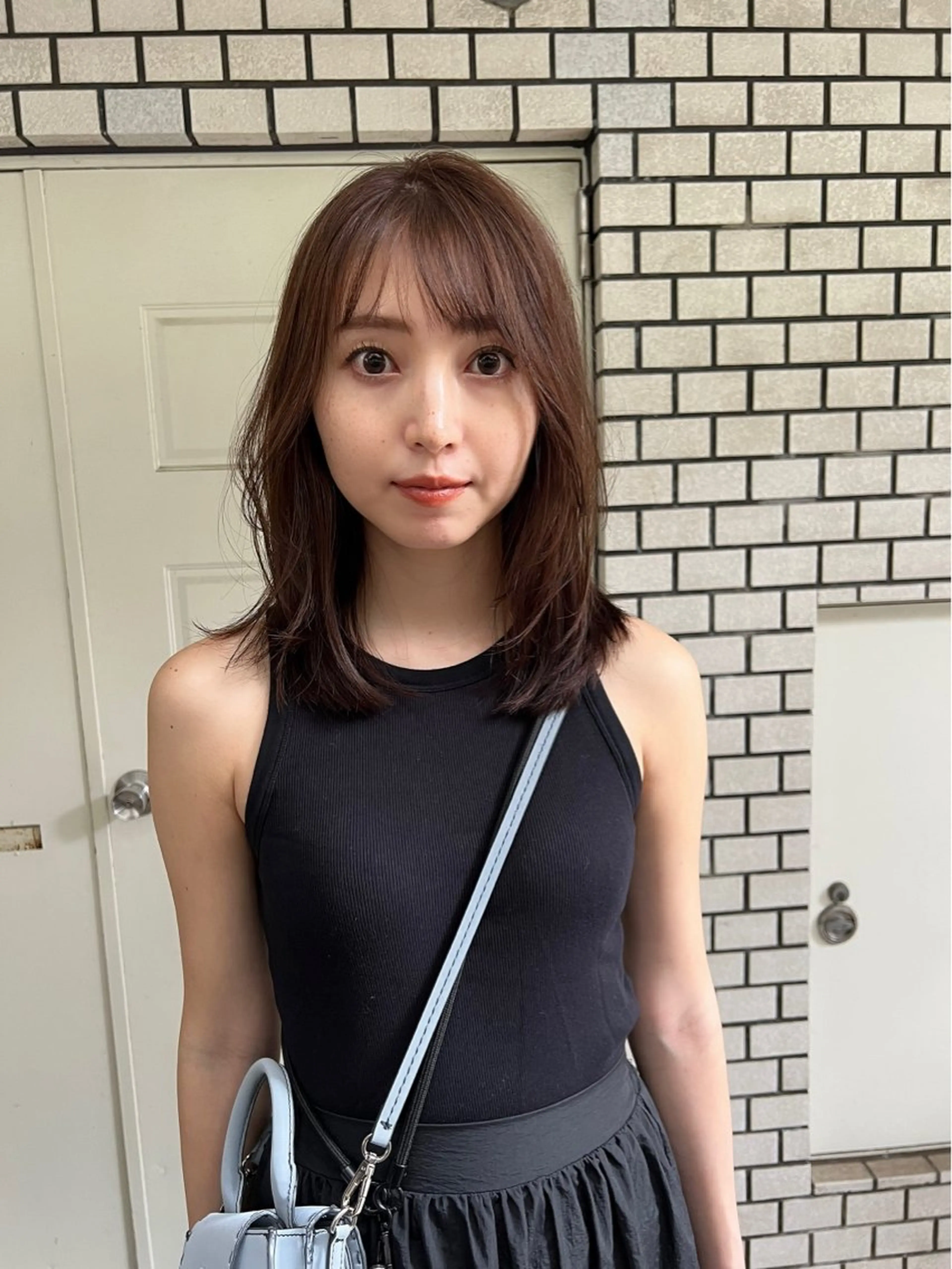 ミディアム カラー レイヤーカット カット ヘアカラー トリートメント takada kohのヘアスタイル