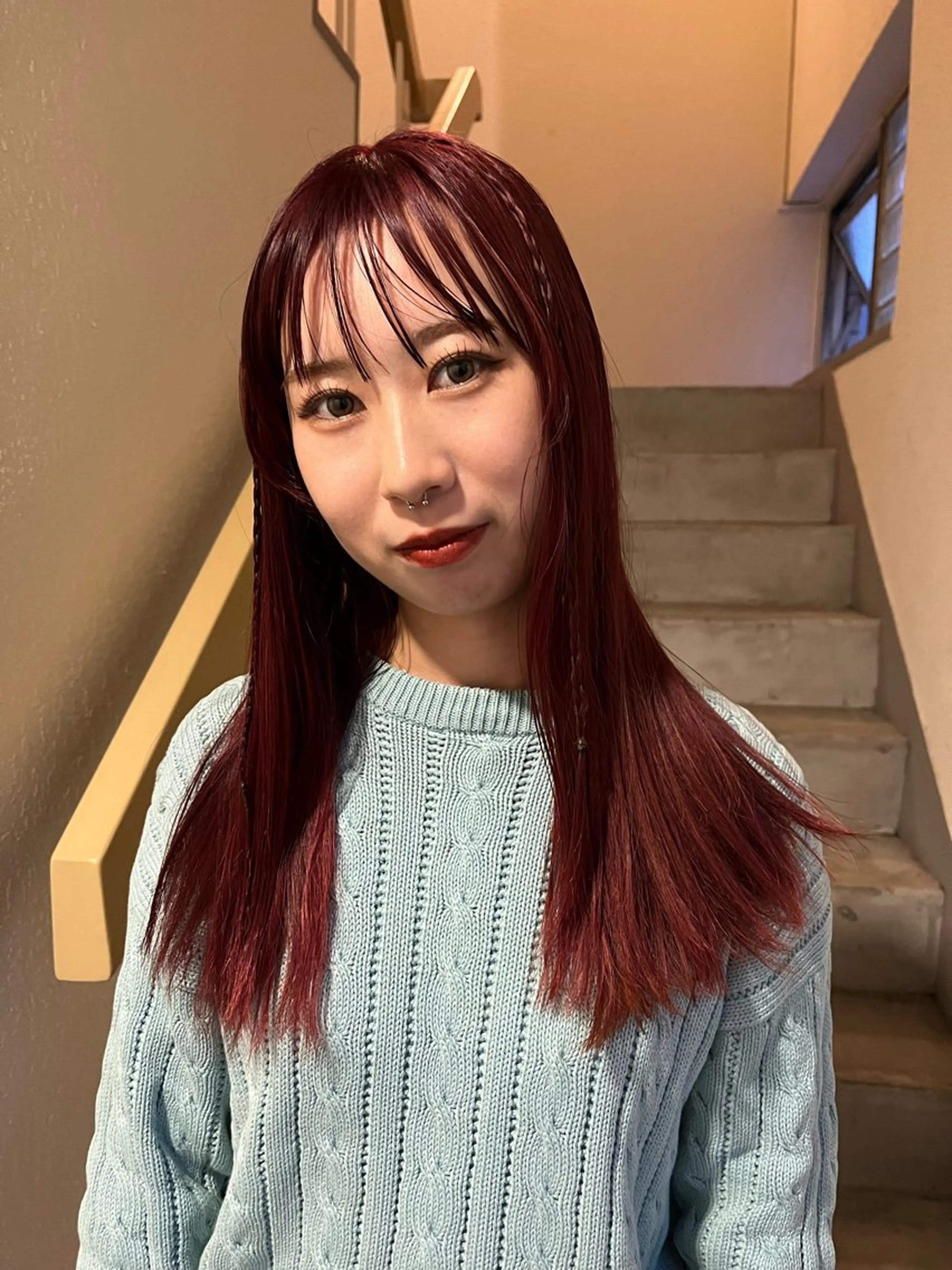 ロング ヘアカラー SIKI yuuna レイヤーカット🪽のヘアスタイル