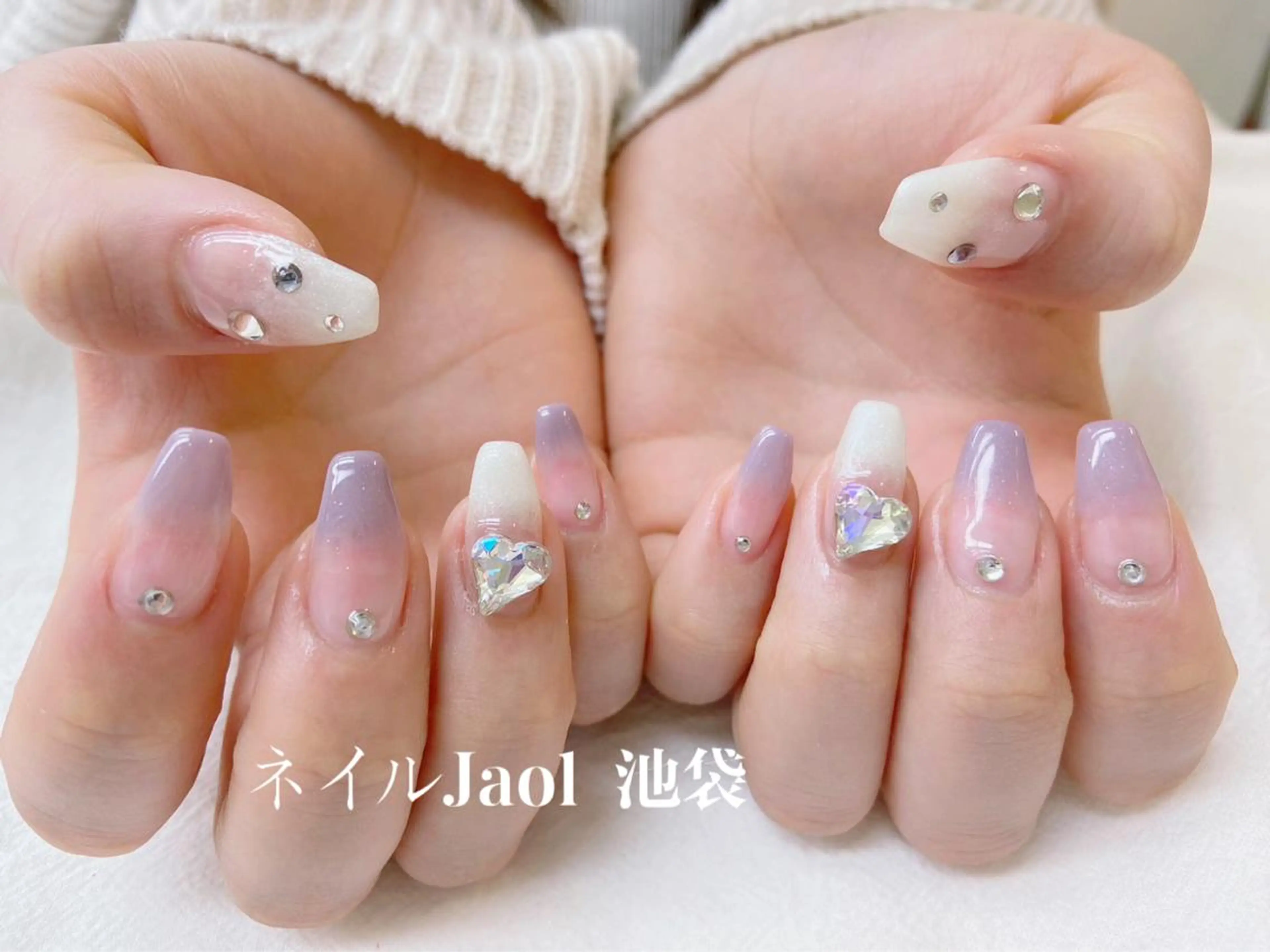 ミディアム ハンドネイル nail jaol池袋店所属・ネイルJaol 池袋のネイルデザイン