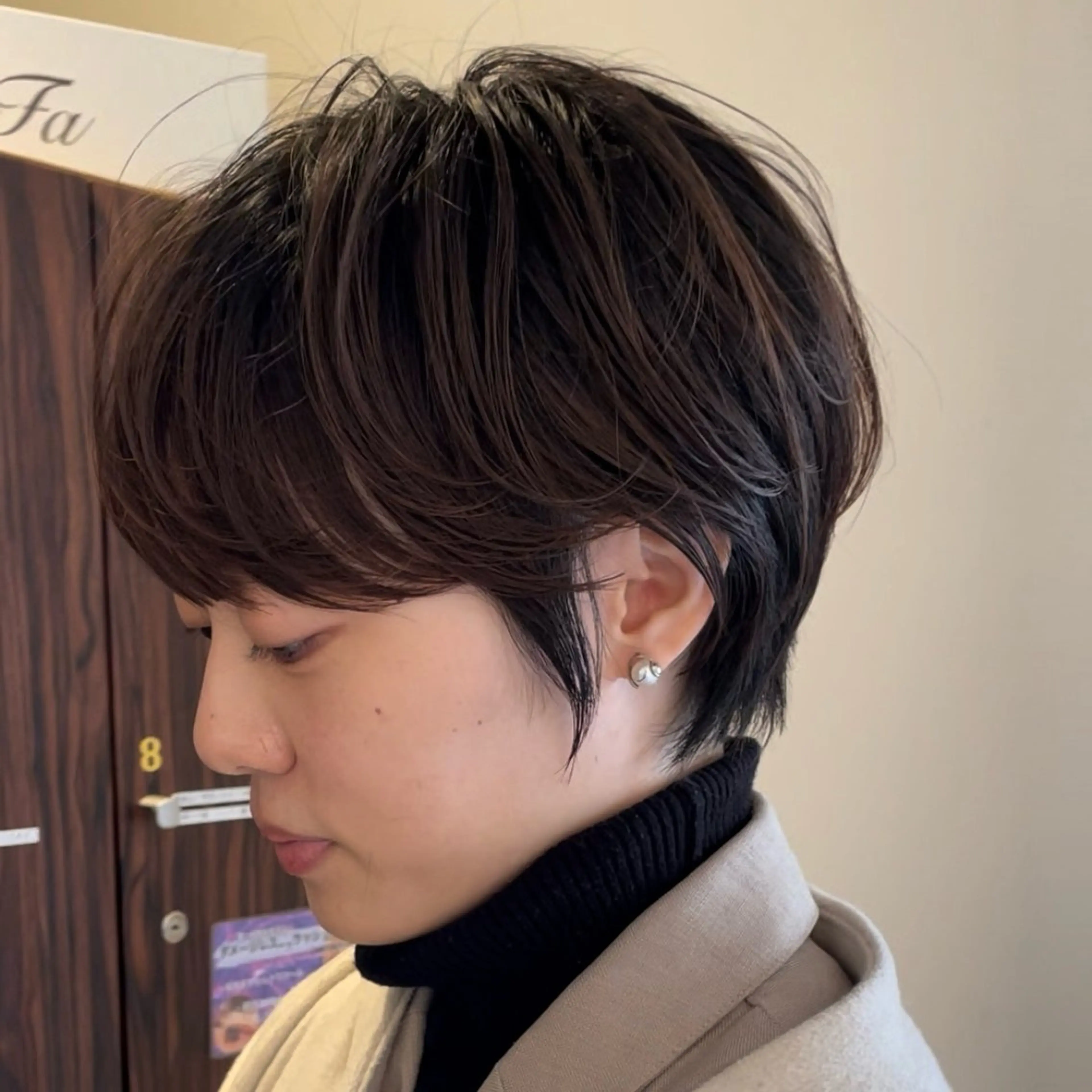 ショート カラー 似合わせカット ショートヘア エマノン梅田茶屋町所属・✨艶髪ショート✨ 木場　裕由毅のヘアスタイル