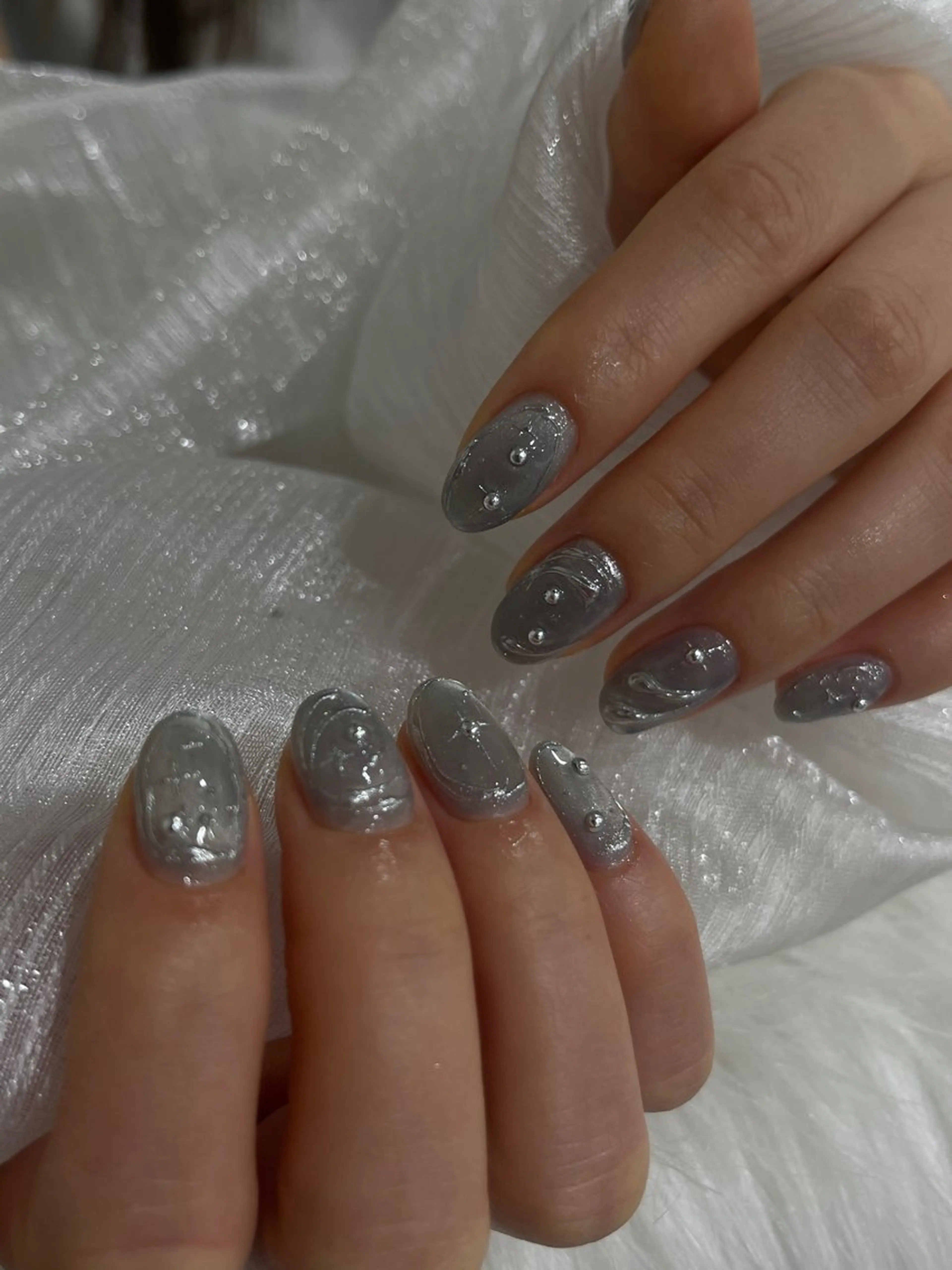 ネイル アートネイル 長さ出し フレンチネイル ジェルネイル グラデーション ハンドネイル Rin Rinのネイルデザイン