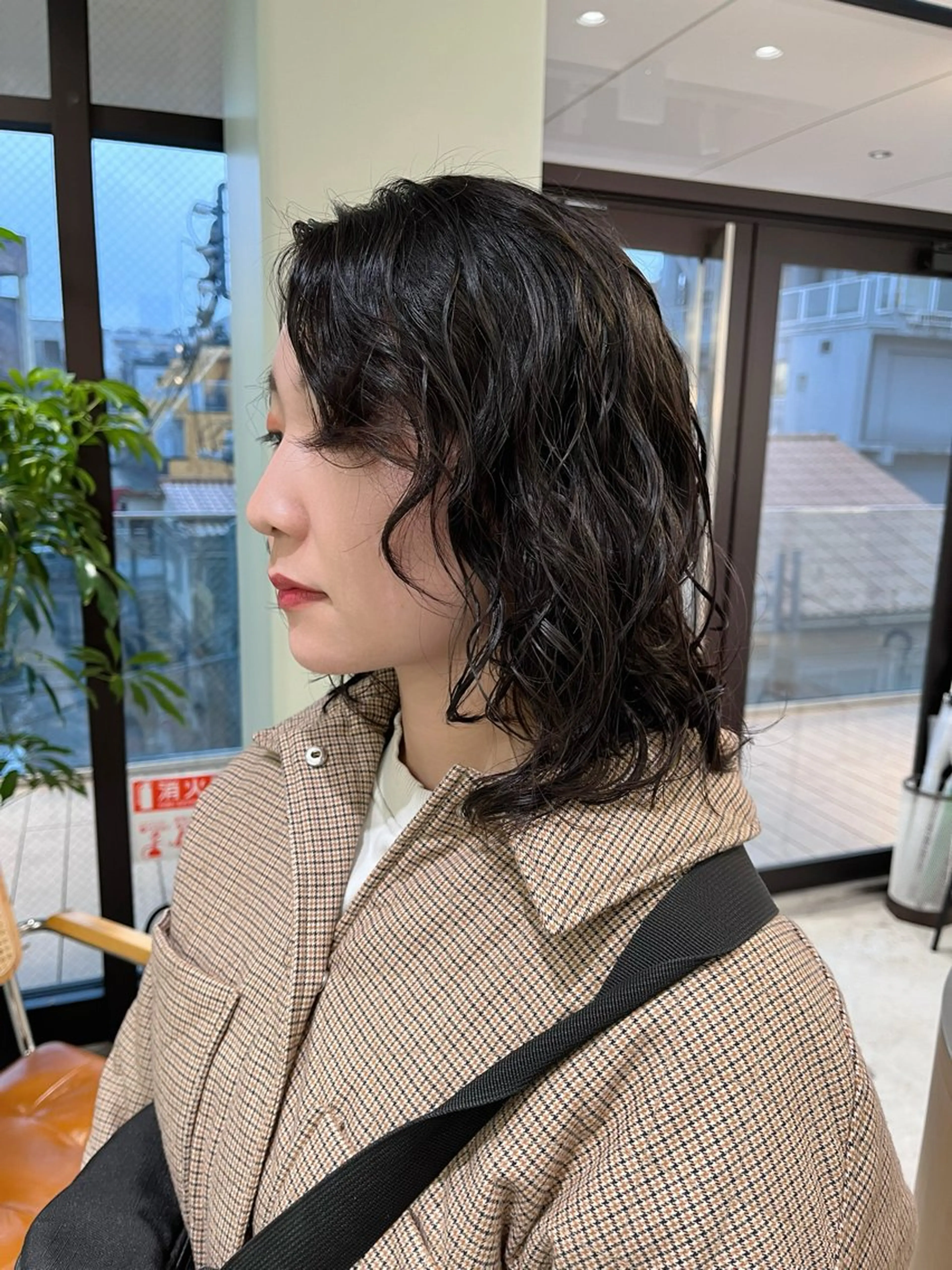 ミディアム パーマ ミディアムパーマ ボブ カット パーマ トリートメント 原宿パーマ kazuのヘアスタイル