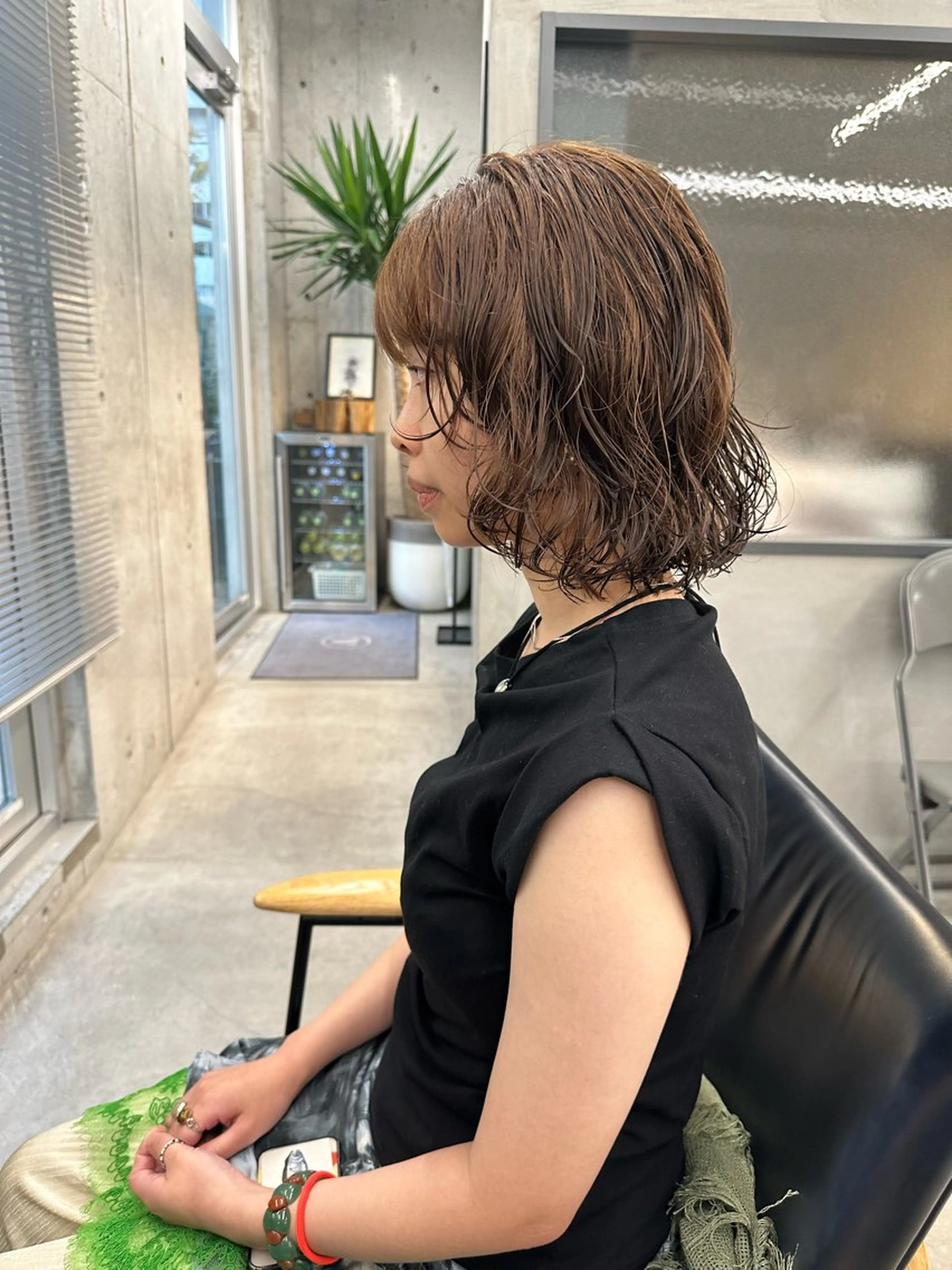 ミディアム パーマ カット パーマ お悩み解決パーマ hana🩰のヘアスタイル