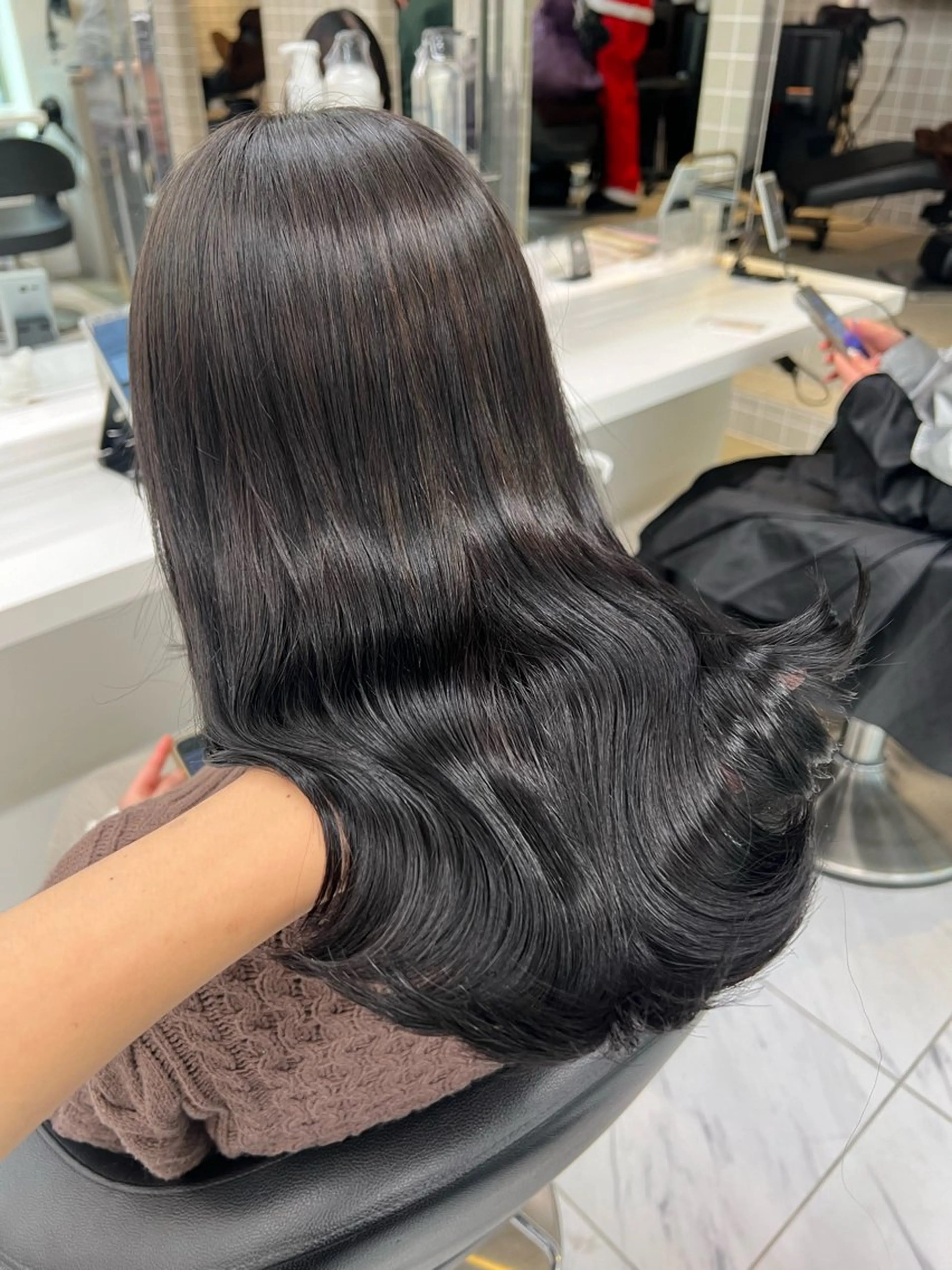 ロング カラー ヘアカラー トリートメント 韓国レイヤーカット /REIのヘアスタイル