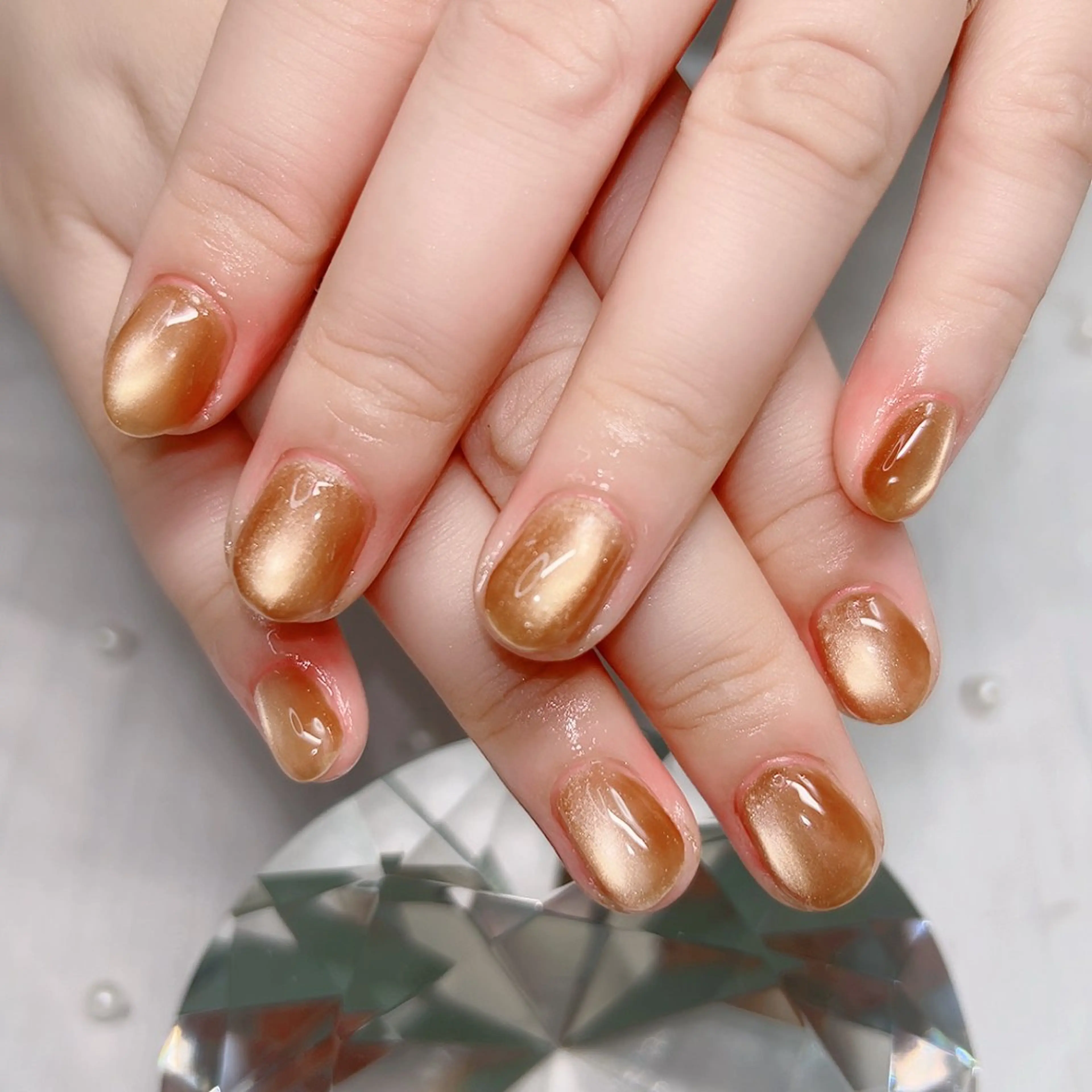 ネイル アートネイル フラワーネイル キラキラネイル ラメ(グリッター) マグネットネイル ハンドネイル Cute Tips nailのネイルデザイン